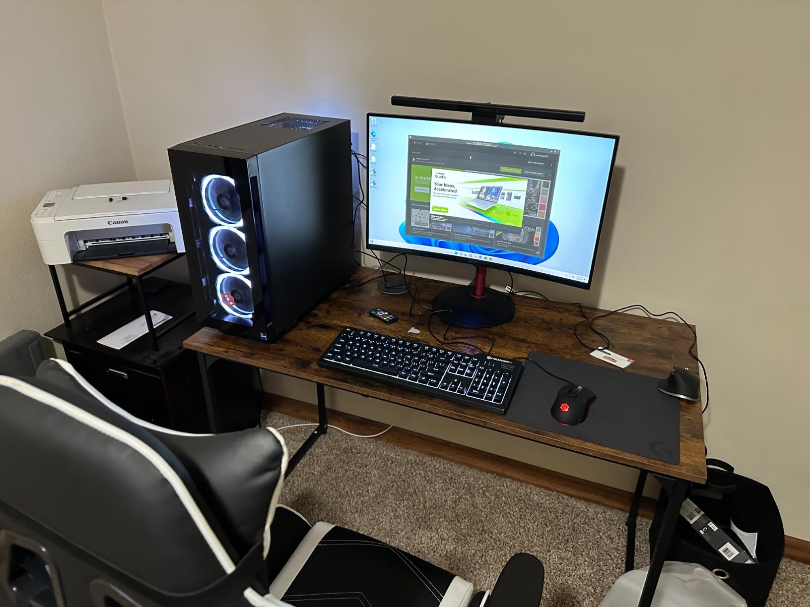 CyberpowerPC Gamer Xtreme VR Gaming PC, Intel Core i7-12700F 2.1GHz, GeForce RTX 3060 12GB, 16GB DDR4, 1TB NVMe SSD, WiFi & Win 11 Home (GXiVR8040A12), Black customer photo 1