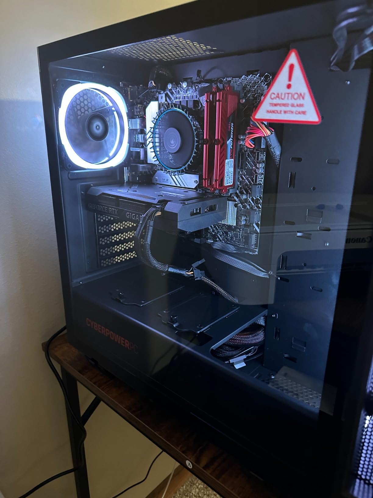 CyberpowerPC Gamer Xtreme VR Gaming PC, Intel Core i7-12700F 2.1GHz, GeForce RTX 3060 12GB, 16GB DDR4, 1TB NVMe SSD, WiFi & Win 11 Home (GXiVR8040A12), Black customer photo 2