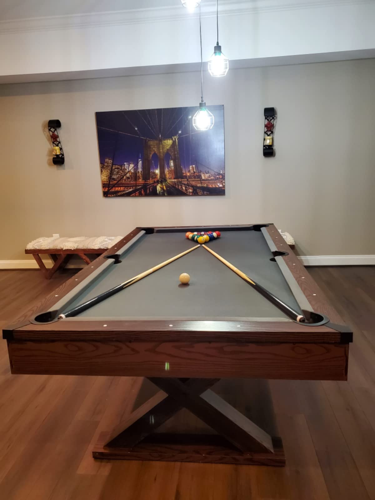 EastPoint Sports Dunhill Billiard Tables Bar-Size Pool Table - Perfect for Family Game Room, Adult Rec Room, Basements, Man Cave, or Garage customer photo 1