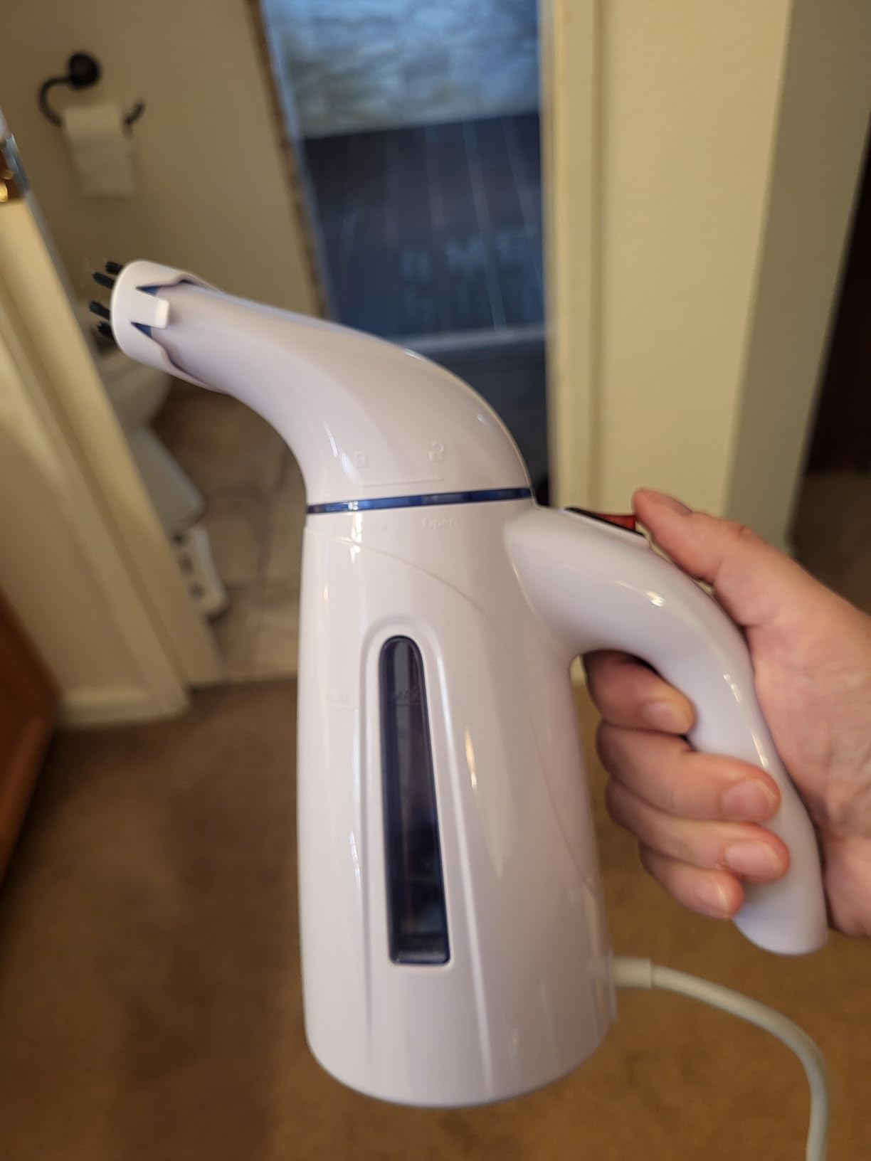 OGHom Steamer for Clothes, Handheld Clothing Steamer for Garment, 240ml Big Capacity 700W Portable Travel Steam Iron (Only for 120V) customer photo 2