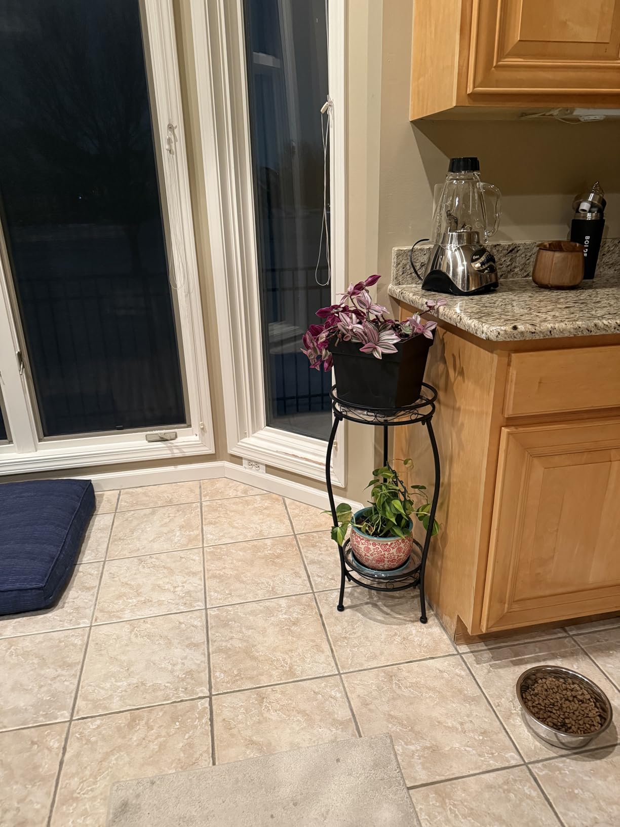 Kavlium Plant Stand Indoor Outdoor, Tall Black Metal, 2 Tier 27.1 Inch customer photo 2
