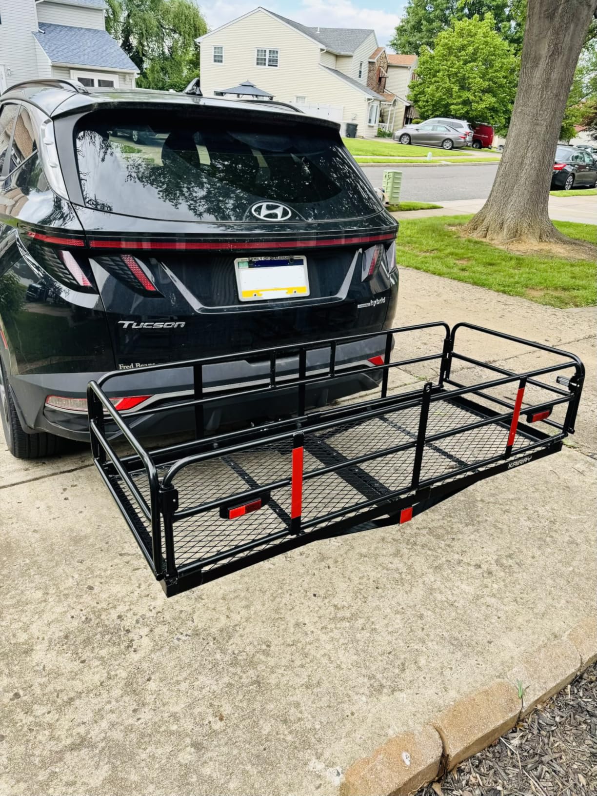 KAIRAY 500 Lbs Heavy Duty Hitch Mount Cargo Carrier 60
