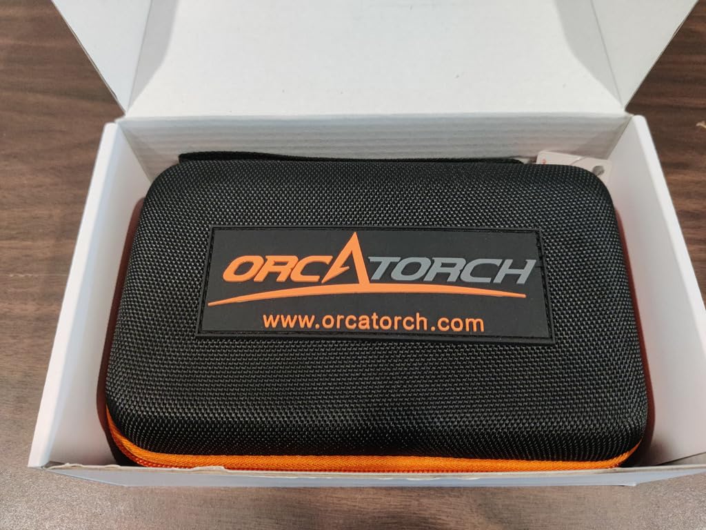 ORCATORCH D530 Scuba Dive Light, 1200 Lumens, 7 Degrees Narrow Beam Angle, Titanium Alloy Side Button Switch, 2 Lighting Modes, with Battery Indicator for Deep Sea Cave (5500K Warm White Light customer photo 2