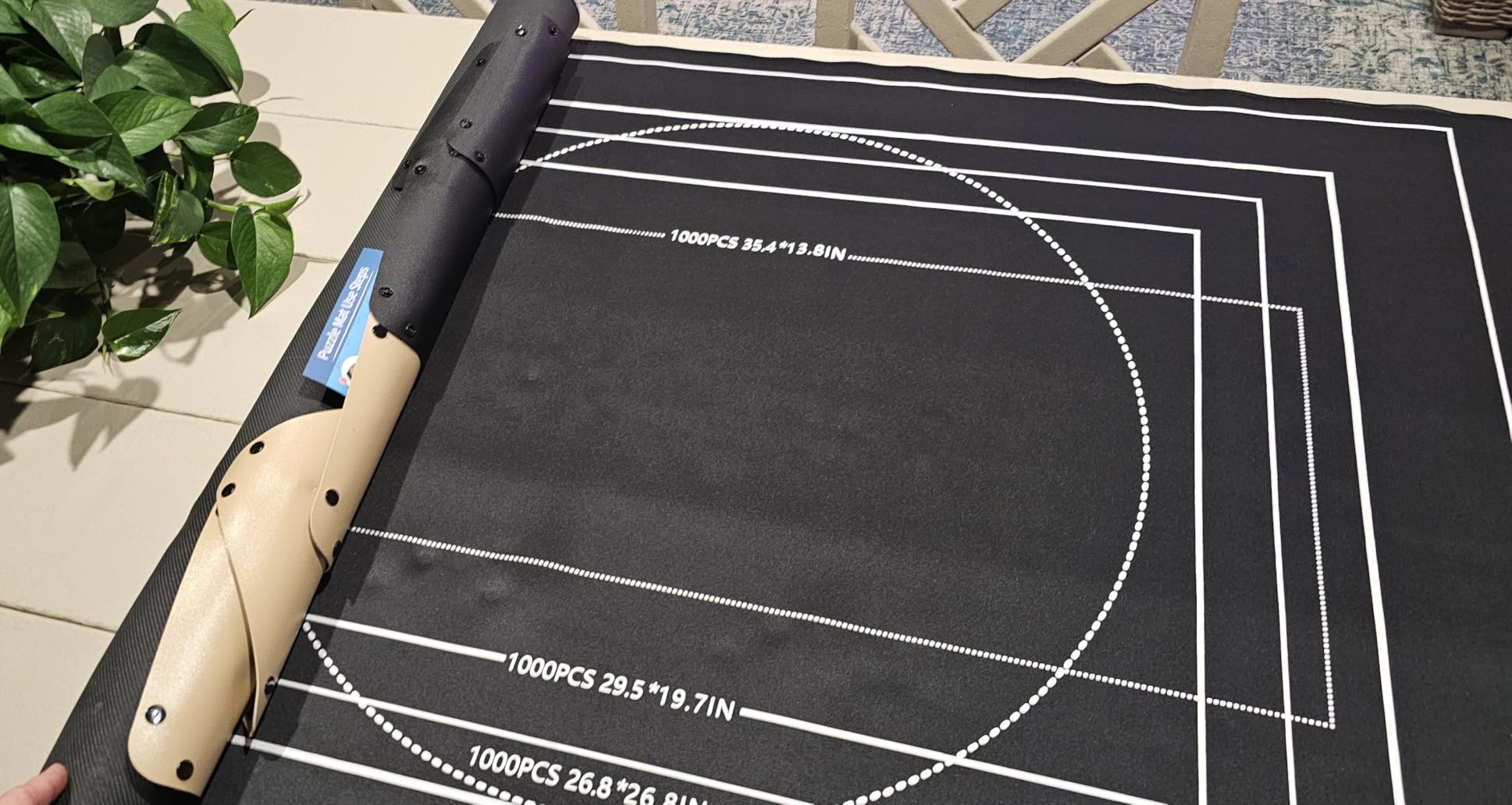 Jigsaw Puzzle Mat Roll Up, Portable Saver Pad 48