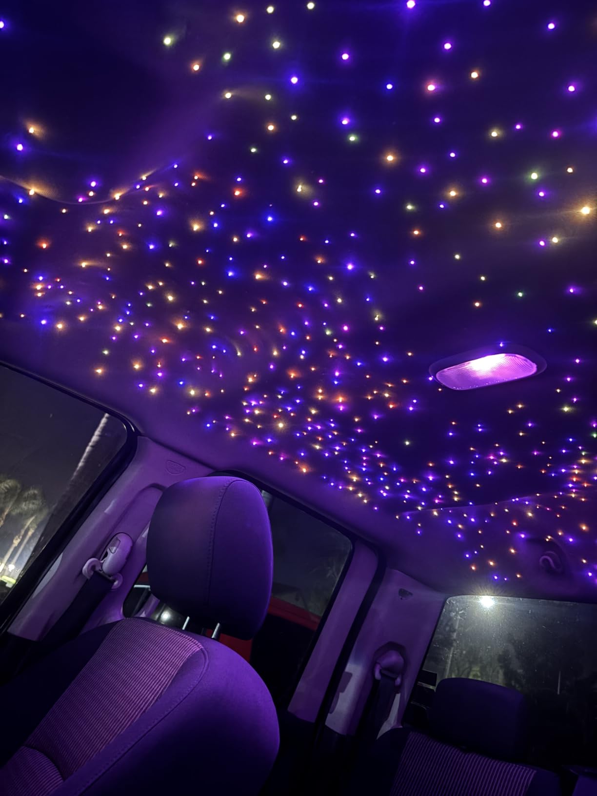 CHINLY Meteor Twinkle 550pcs 9.8ft 0.03in Fiber Optic Lights Star Headliner Kit, Bluetooth APP Controlled Remote, RGBW Star Lights for Ceiling/Headliner/Theater customer photo 1