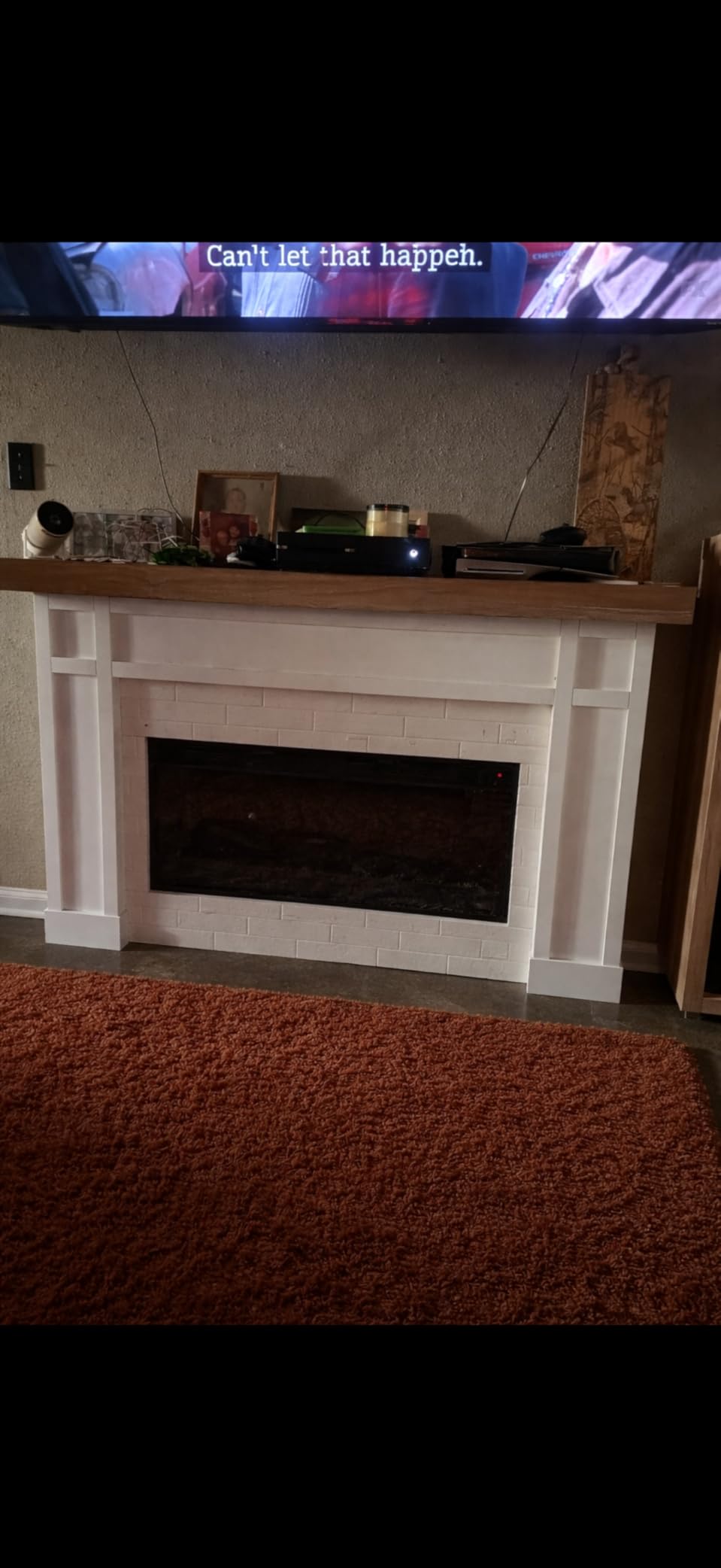 Real Flame Cravenhall Landscape Electric Fireplace with Mantel for Living Room or Bedroom, Replaceable Fireplace Insert Heater, Realistic Log and Flame Effect, Remote Control, Timer, White customer photo 1