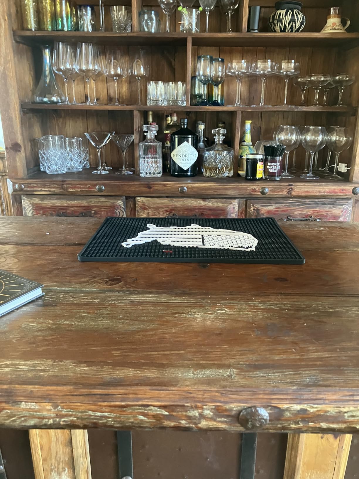 Premium Cheers Bar Mat for Home Bar - Large 18
