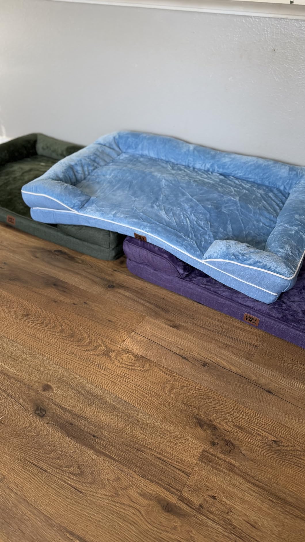 EHEYCIGA Orthopedic Dog Beds for Extra Large Dogs 44x32 Inch, Waterproof Memory Foam XL Pet Bed with Sides, Non-Slip and Egg-Crate Foam Big Dog Couch Bed with Washable Removable Cover, Grey customer photo 2