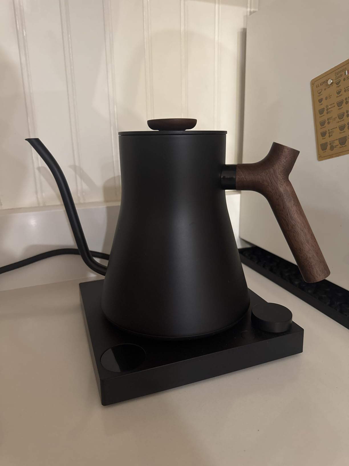 Fellow Stagg EKG Pro Electric Gooseneck Kettle - Precise Temperature Control, Quick Heating, Brew Timer, Scheduling, Stainless Steel, Pour-Over Coffee - 0.9L, Matte Black customer photo 2