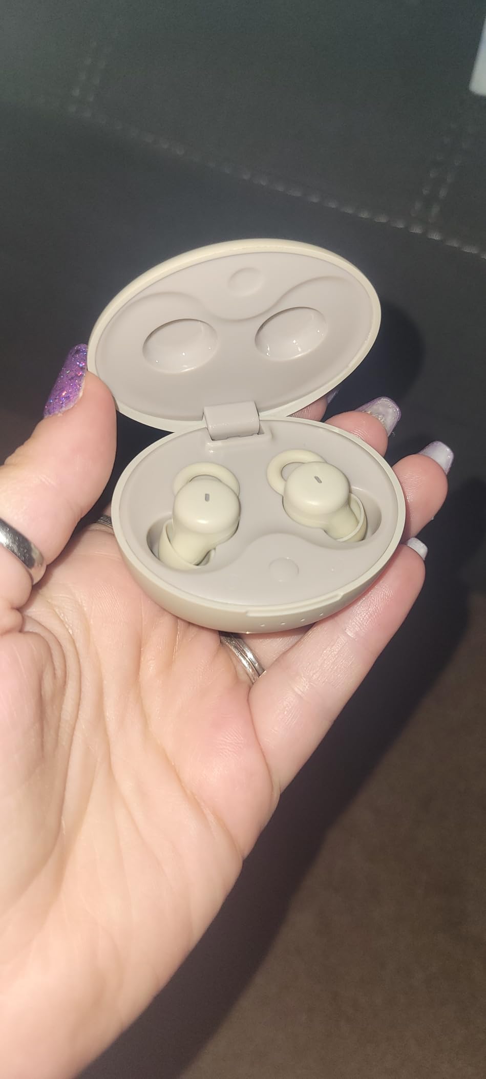 Smallest Invisible Sleep Earbuds, Comfortable Noise Blocking Wireless Headphones, Flat Bluetooth Ear Buds for Side Sleepers, Zero Pressure, No Lights/Alerts, Tiny Hidden Buds for Sleeping Sports customer photo 1