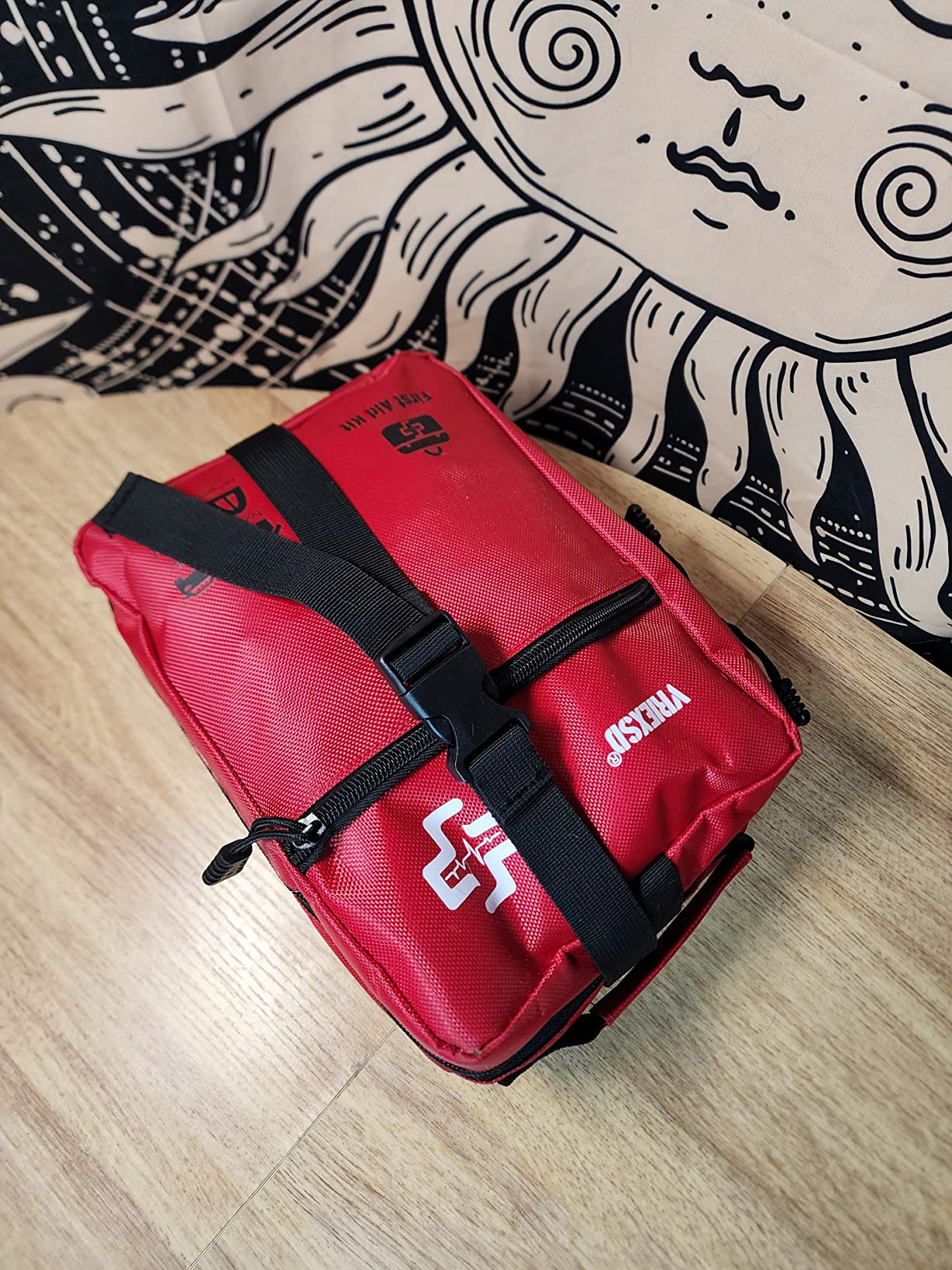 VRIEXSD 400 Piece Large First Aid Kit Premium Emergency Kits for Home, Office, Car, Outdoor, Hiking, Travel, Camping, Survival Medical First Aid Bag, Red customer photo 1