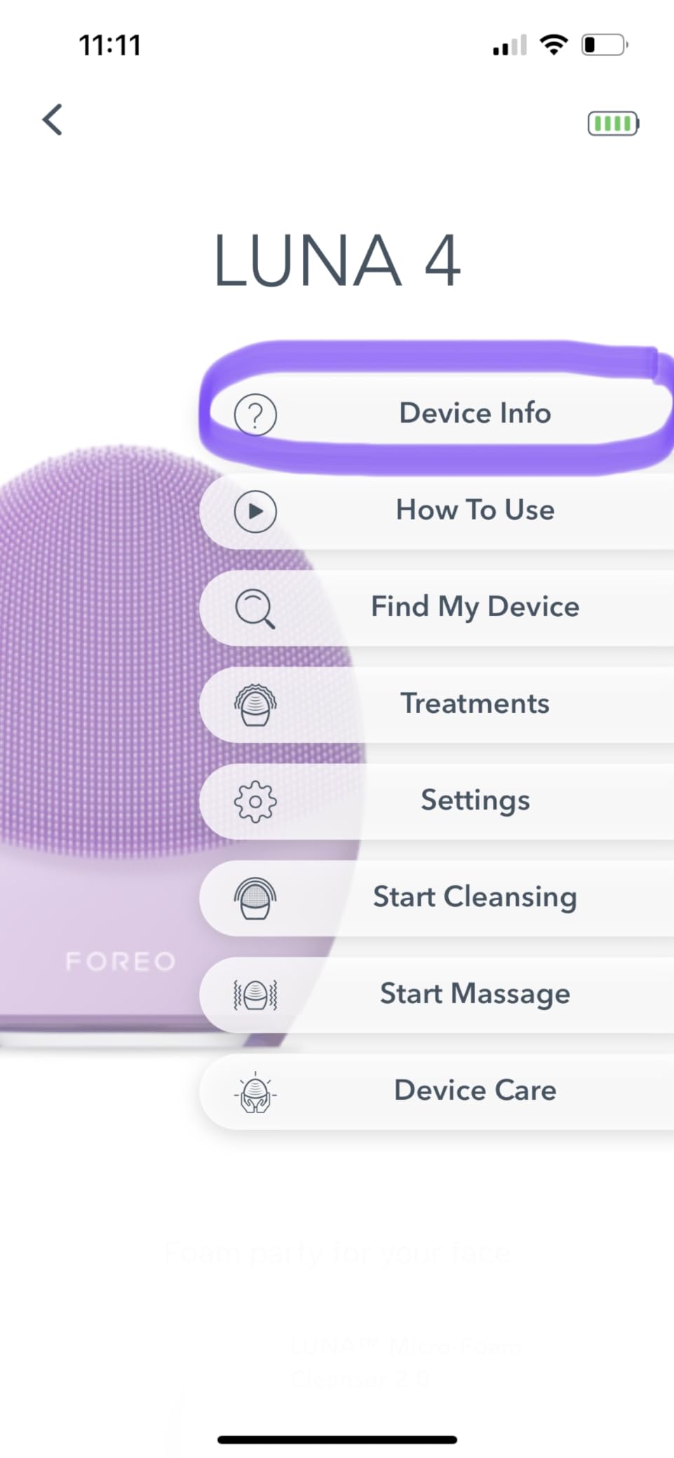 FOREO LUNA 4 Face Cleansing Brush - Firming Face Massager - Anti Aging Care - Enhances Absorption - Simple Skin Care Tools - Sensitive Skin customer photo 2