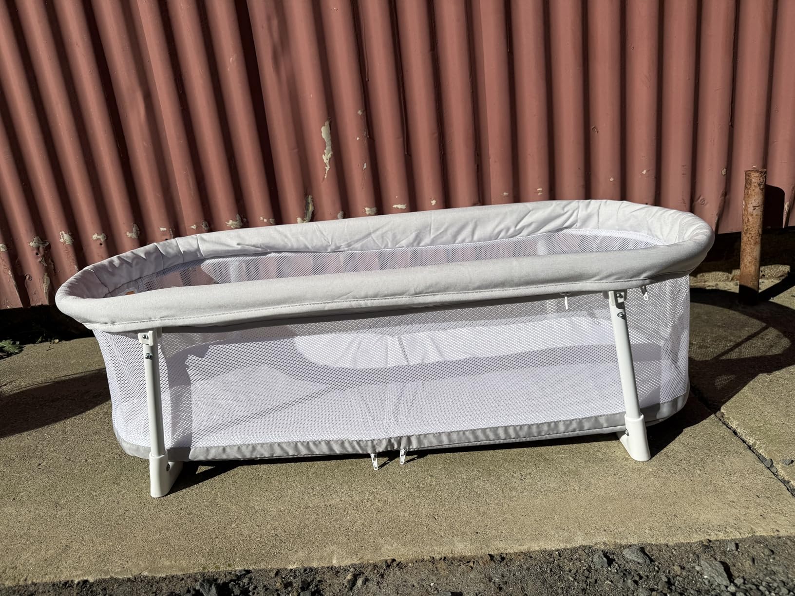 Baby Delight Snuggle Nest Bassinet, Portable Baby Bed, for Infants 0 - 5 Months, Driftwood Grey customer photo 1