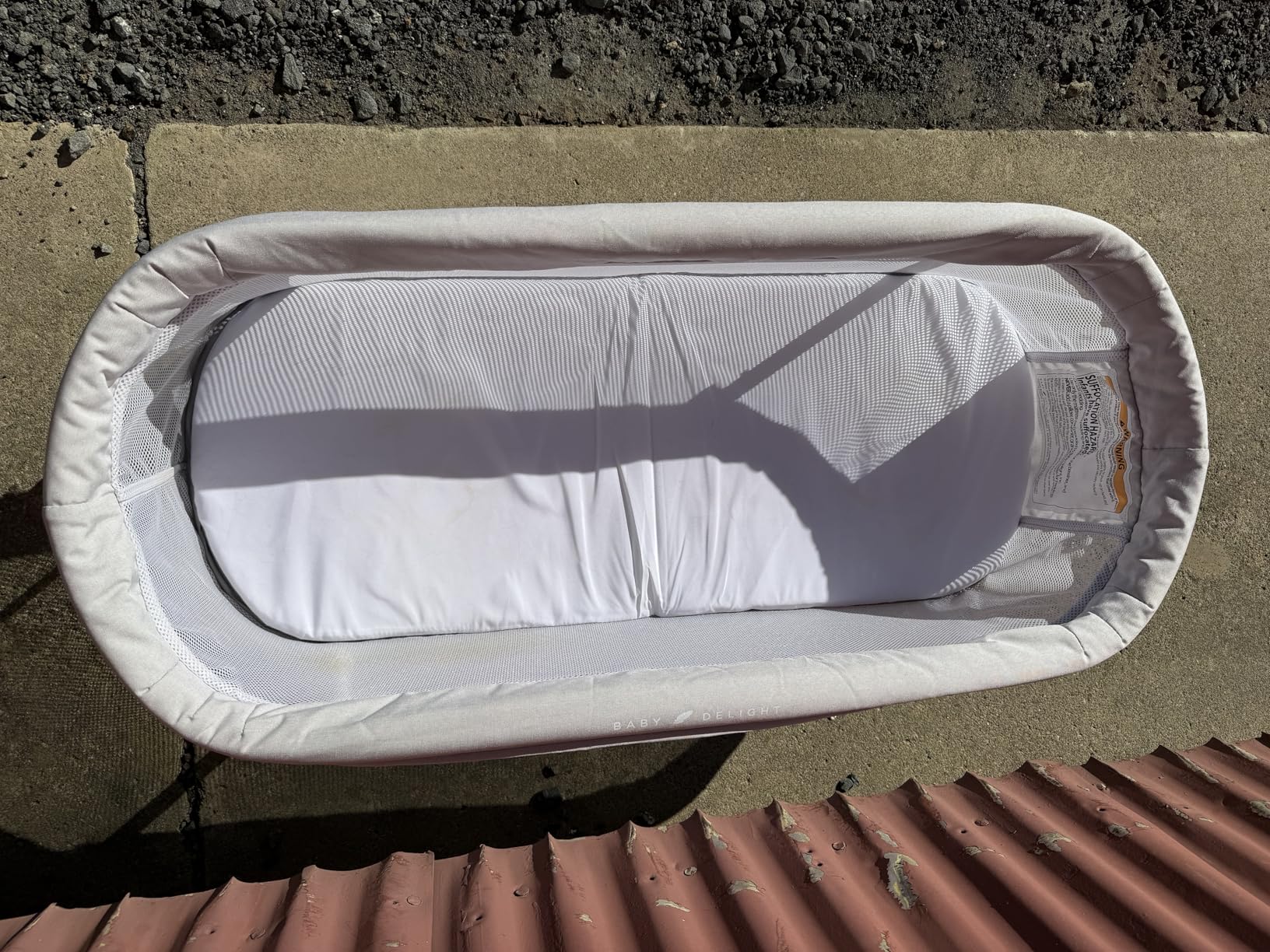 Baby Delight Snuggle Nest Bassinet, Portable Baby Bed, for Infants 0 - 5 Months, Driftwood Grey customer photo 2