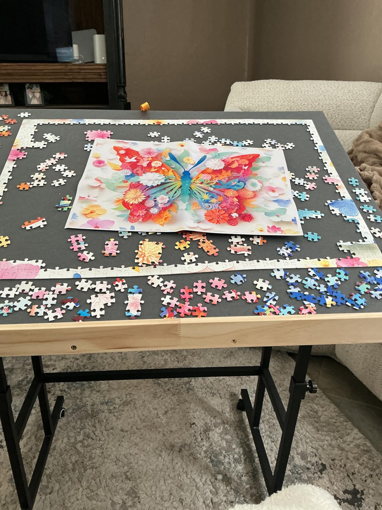ALL4JIG 1500 Piece Jigsaw Puzzle Table with Legs,25