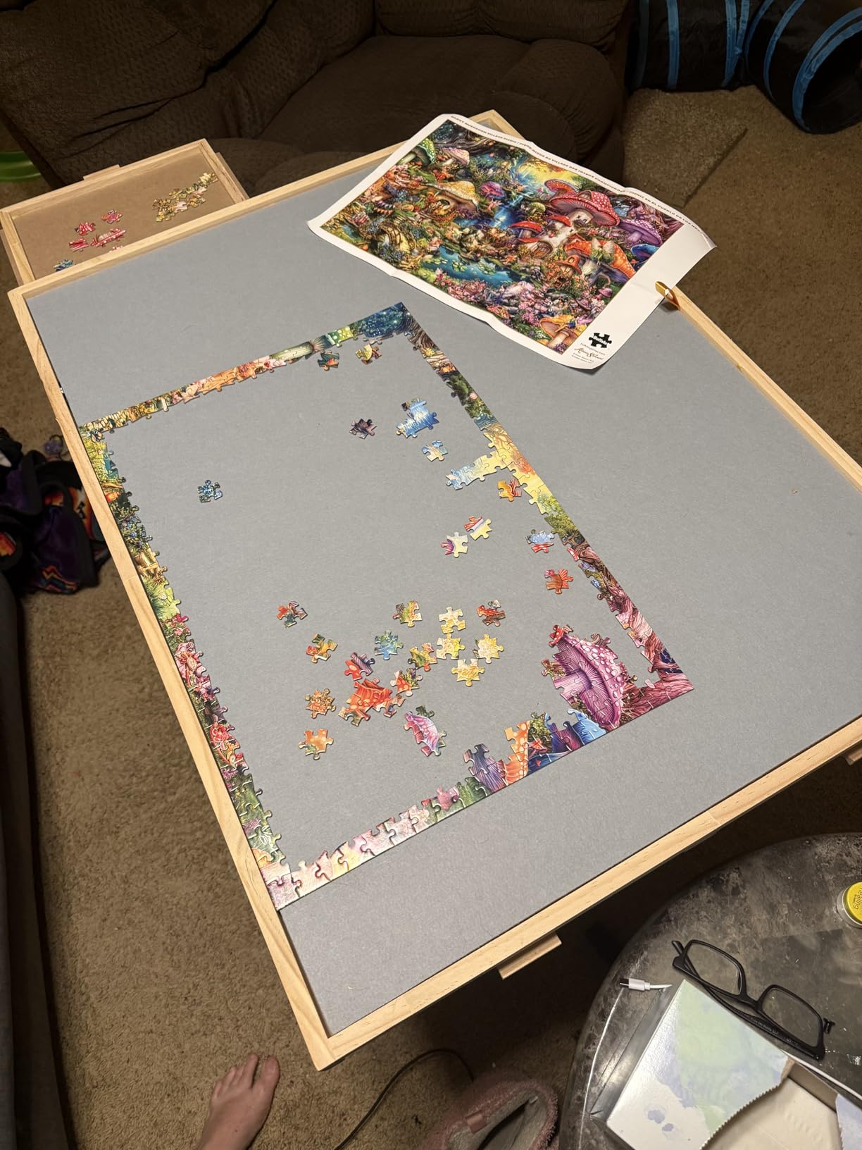 ALL4JIG 1500 Piece Jigsaw Puzzle Table with Legs,25