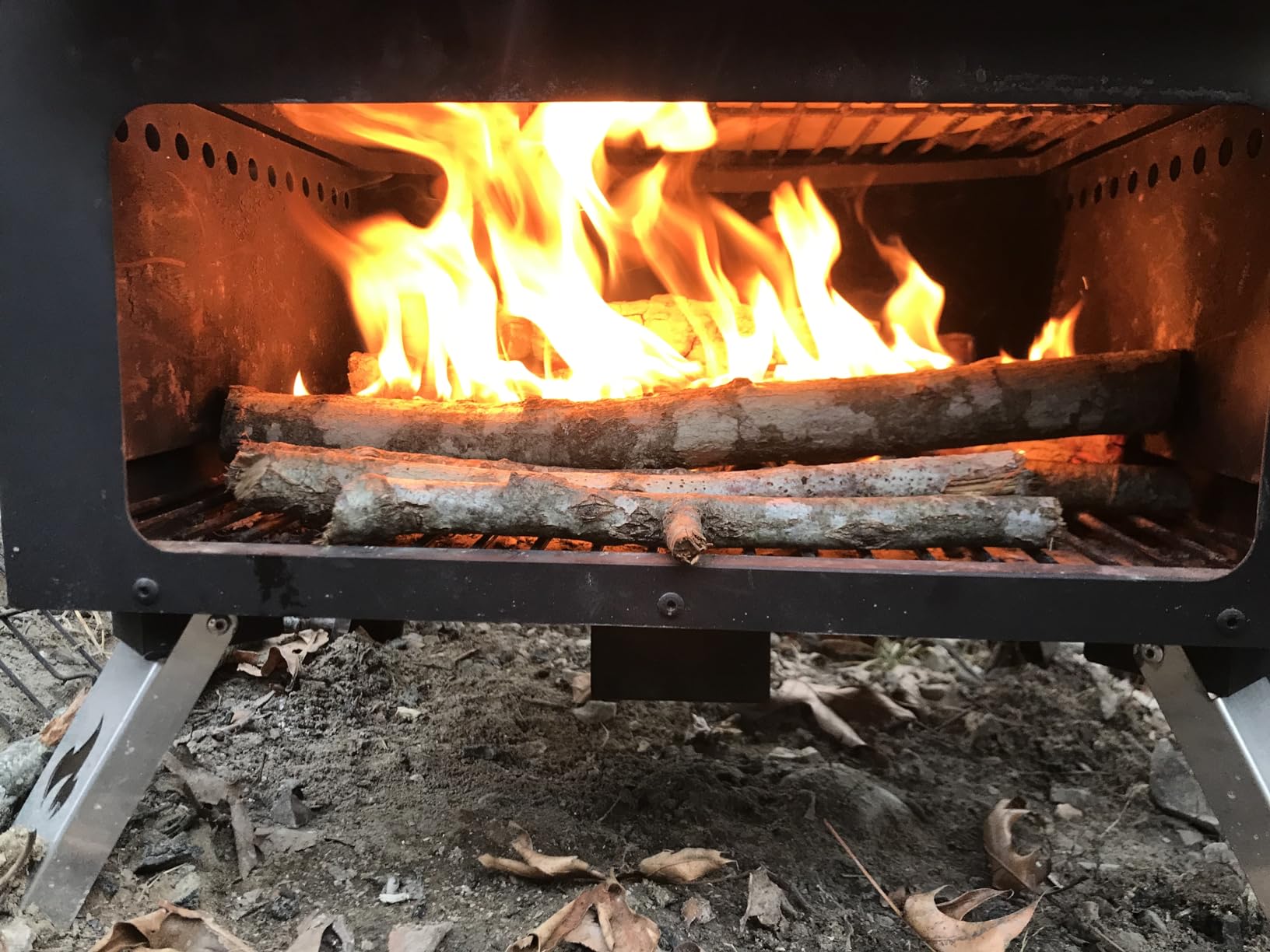 Outdoor Pizza Oven Wood Fired Pizza Oven Patio Portable Pizza Maker Cooking Grill with Wheels Waterproof Cover for Backyard Camping customer photo 1