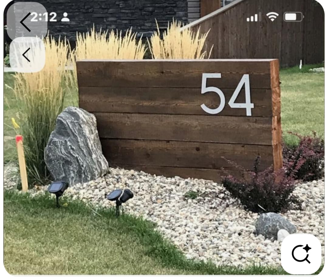 10 Inch Black House Numbers for Outside, Large Floating Home Address Numbers, Modern Outdoor House Number for Wall Street Garage Gate (1) customer photo 2