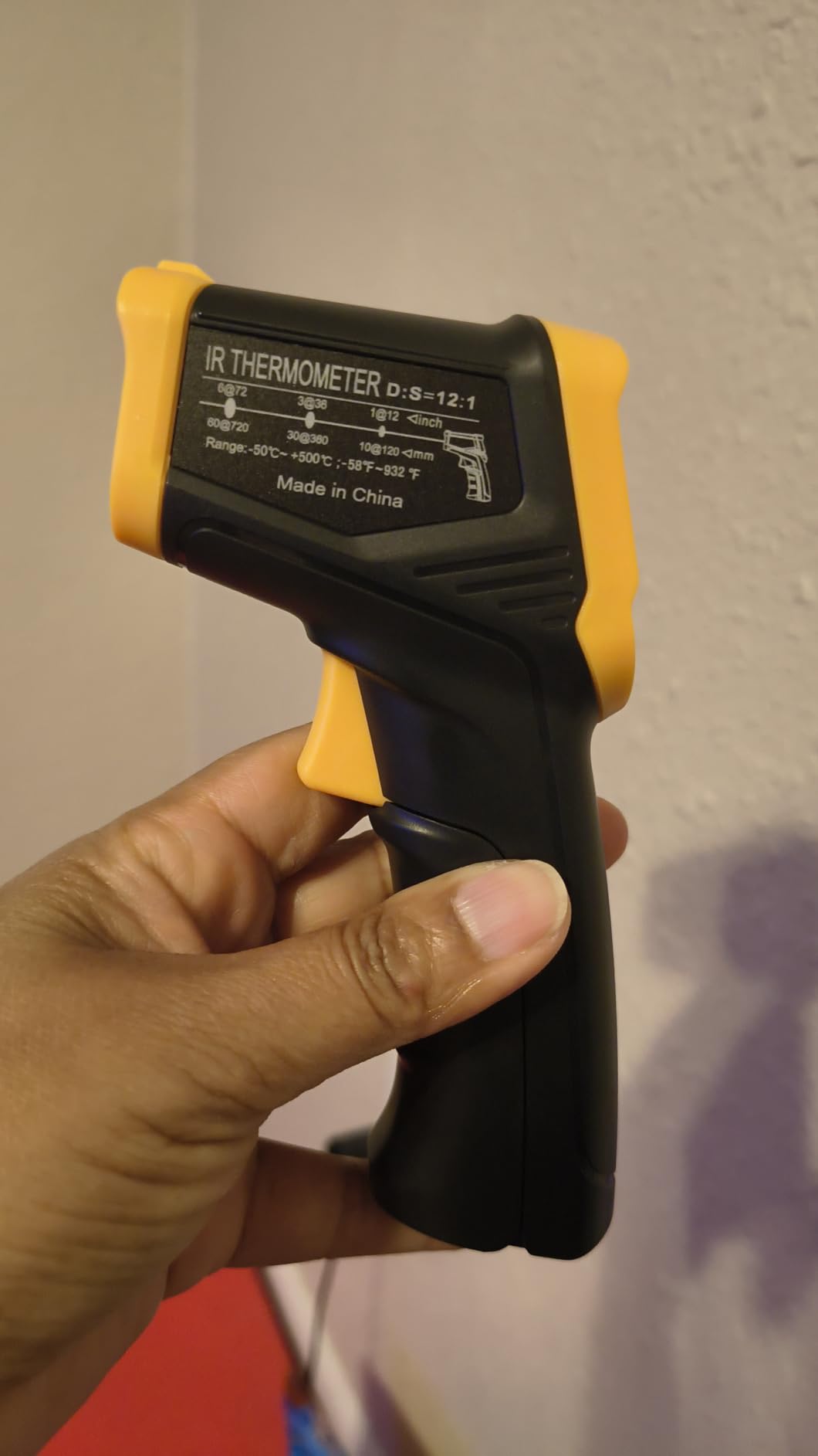Digital Infrared Thermometer gun for cooking,BBQ,Pizza oven,Ir Thermometer with Backlight,-58℉~932℉(-50℃~500℃) Handheld Non Contact Heat Laser Temperature Gun (Not for Human) customer photo 1