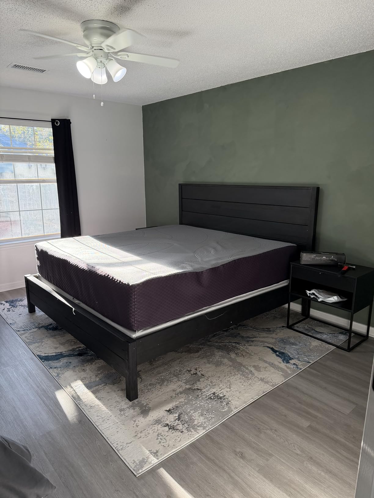 Grain Wood Furniture Montauk Solid Wood Bed, King Size, Rustic Walnut customer photo 2
