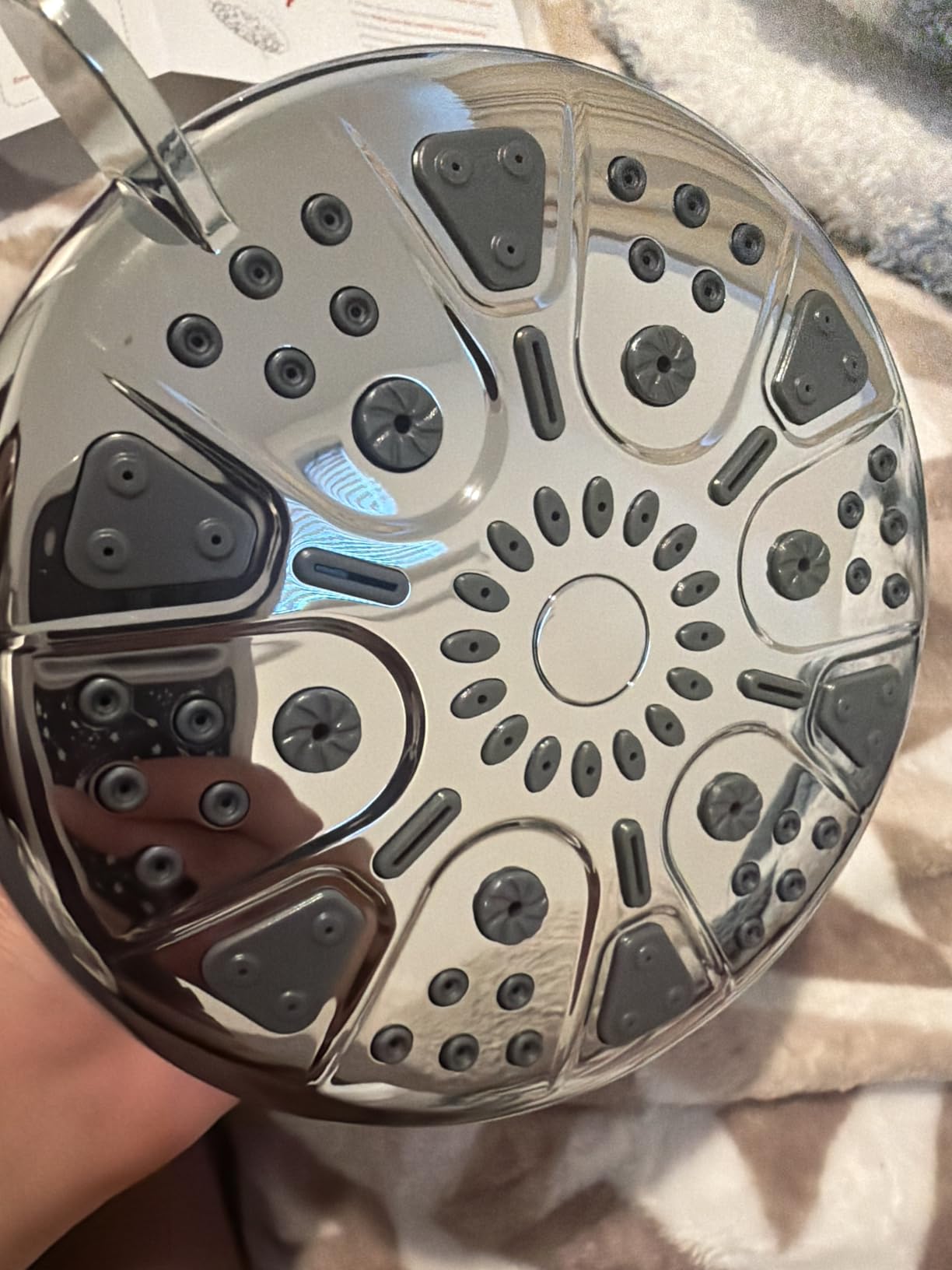 MakeFit Filtered Shower Head - High Pressure Shower Head with Filter for Hard Water Softener - 7 Settings Bathroom Rain Showerhead to Remove Chlorine and Heavy Metals (Chrome) customer photo 2