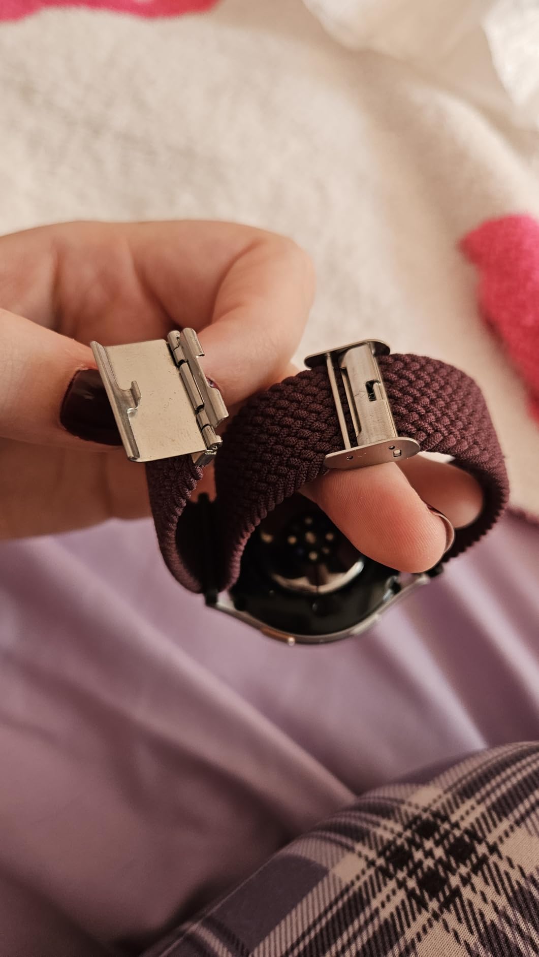 20mm Sport Loop Band Compatible With Samsung Galaxy Watch 7 6 5 4 40mm 44mm/Watch 5 Pro 45mm/Galaxy Watch 4 6 Classic 42mm 46mm 43mm 47mm/Watch 3 41mm/Active 2 Nylon Braided Strap for Women Men customer photo 1
