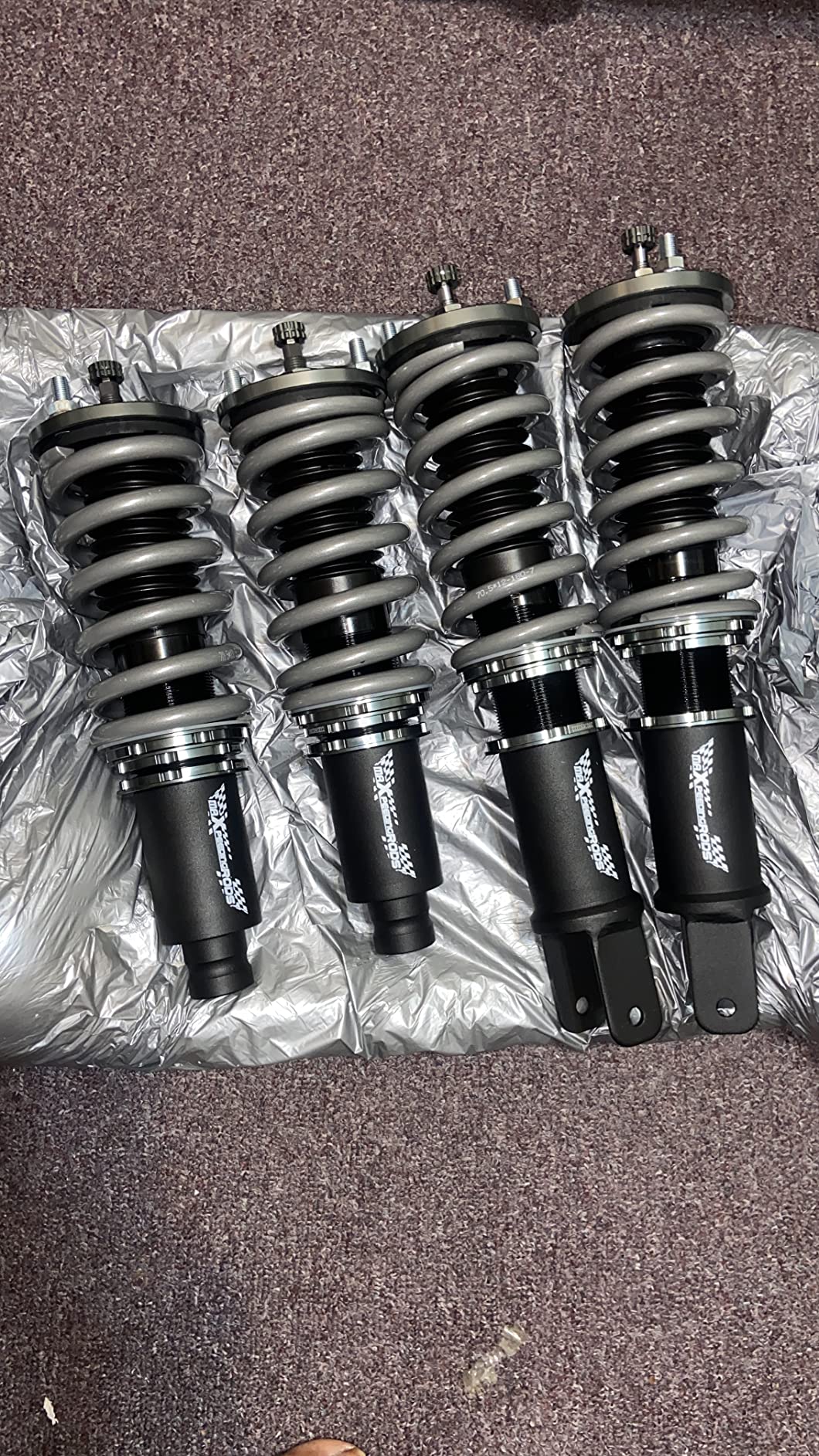 maXpeedingrods Racing Coilovers for Honda Civic 1988-2000, for Honda CR-X 1988-1991, for CR-X Delsol 93-97, for Acura Integra 1990-2001, 24 Levels Damping Adjustable Coilover, T7 Upgarded Lowering Kit customer photo 2