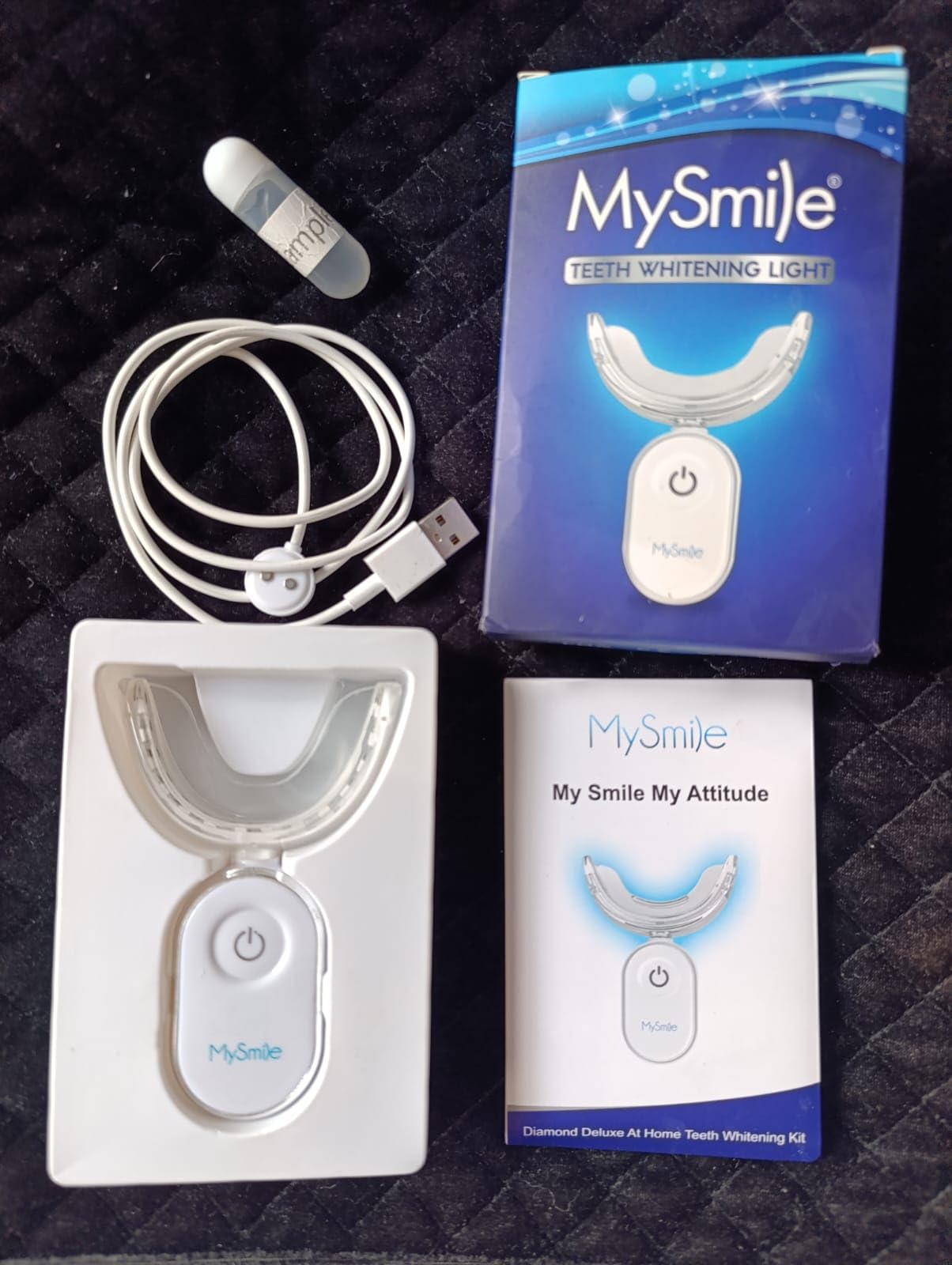 MySmile Teeth Whitening Accelerator Light, 28 LED Blue Light, Mouth Trays, 1 Pcs LED Light & 4ml Gel customer photo 1