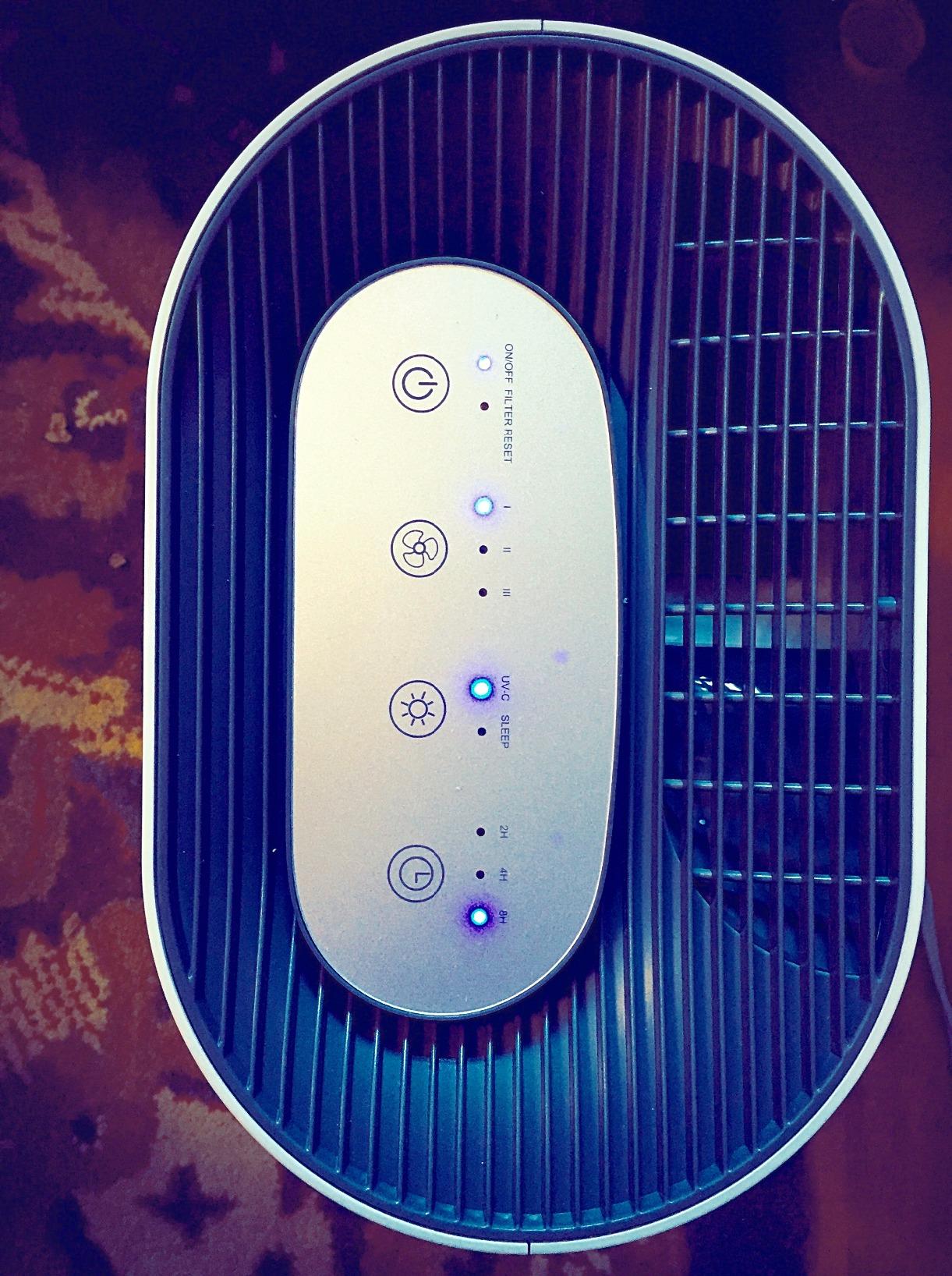 Pure Enrichment PureZone Air Purifier for Bedroom & Living Room, 4-Stage Filtration & UV-C Light, H13 HEPA Filter Helps Remove Bacteria, Pet Hair Dander, Allergens, Germs, Smoke, Dust (Gray) customer photo 1
