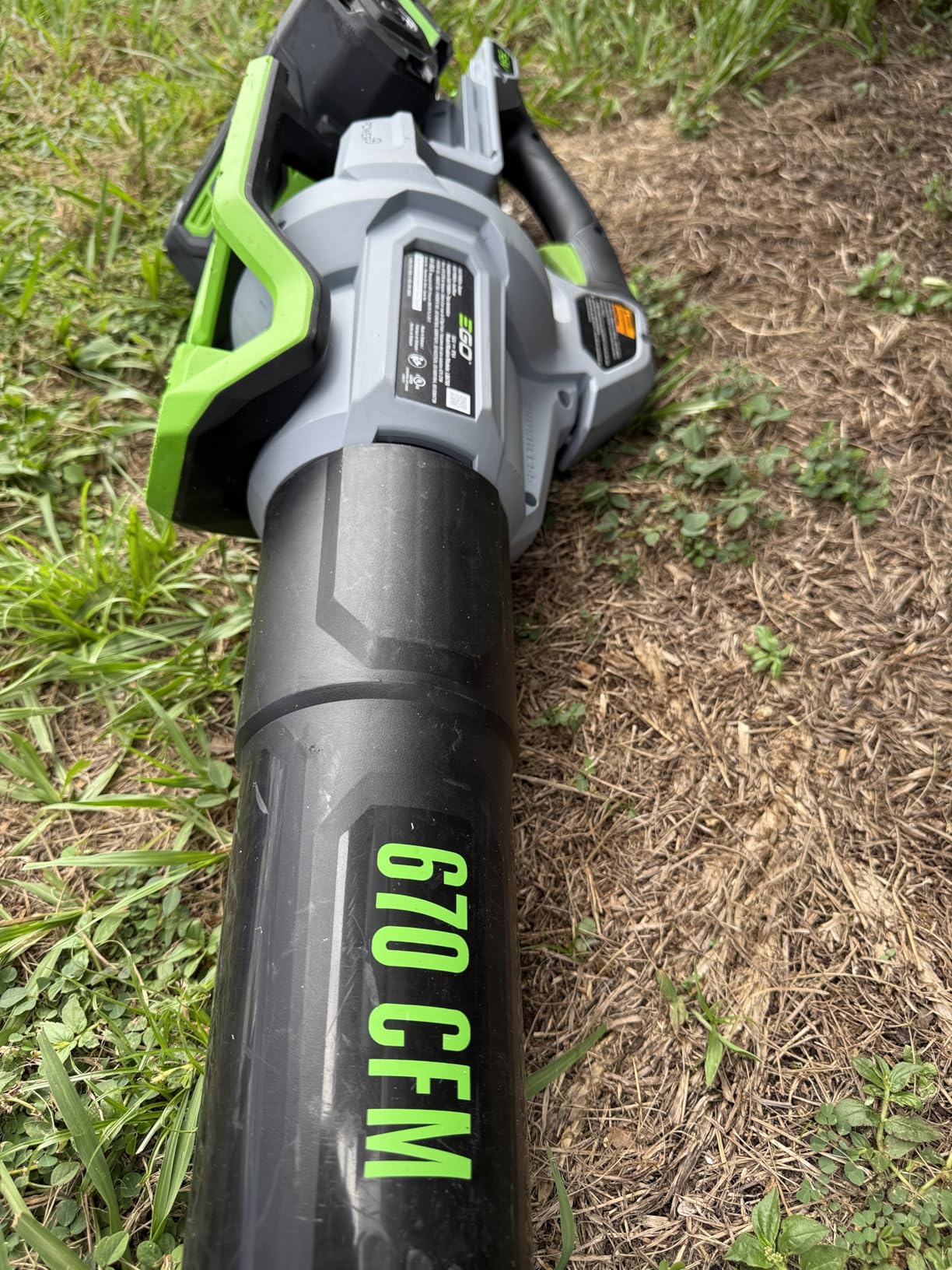 EGO Leaf Blower, Cordless Electric 670 CFM, Includes 56V 4.0Ah Battery and Charger - LB6703 customer photo 1