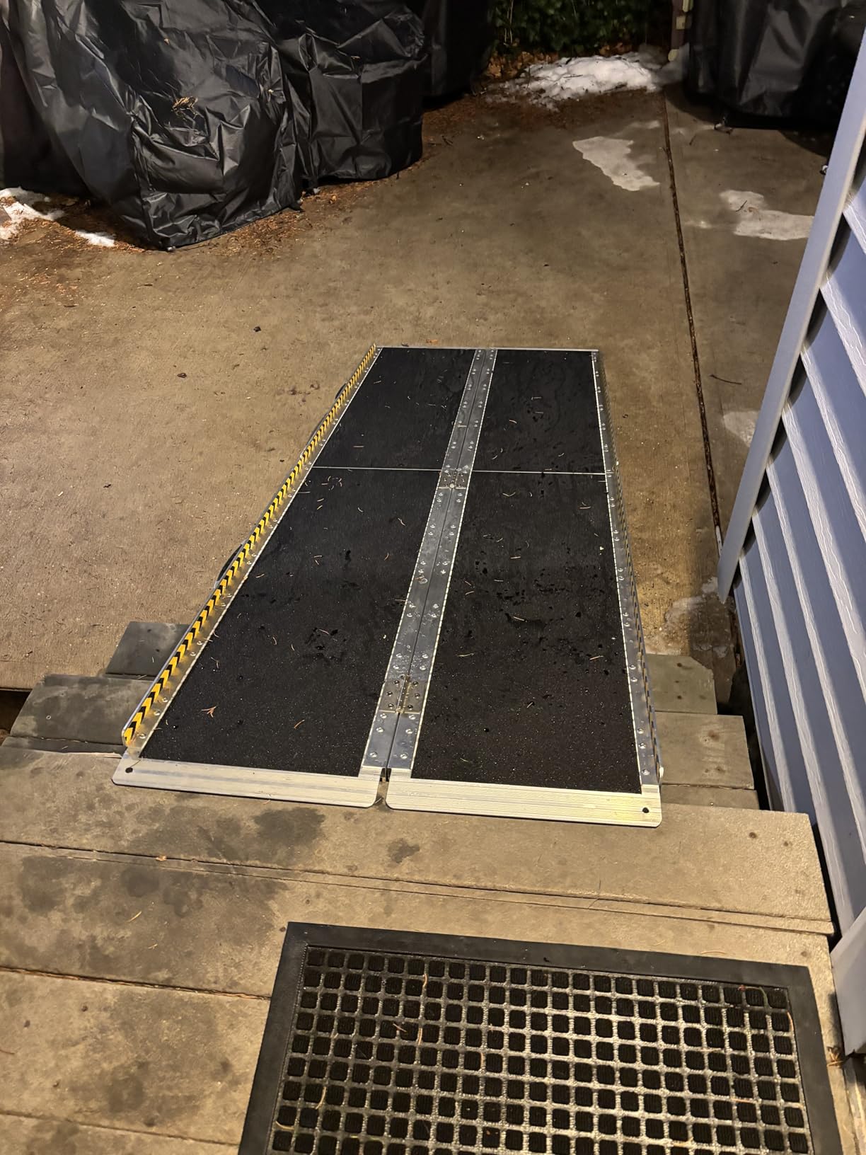 VNN Portable Wheelchair Ramp 6FT, Seamless Non-Slip Aluminum Ramps for Wheelchairs for Home, Handicap Wheelchair Ramps for Home Steps, Aluminum Loading Dock Plates, Doorways customer photo 2