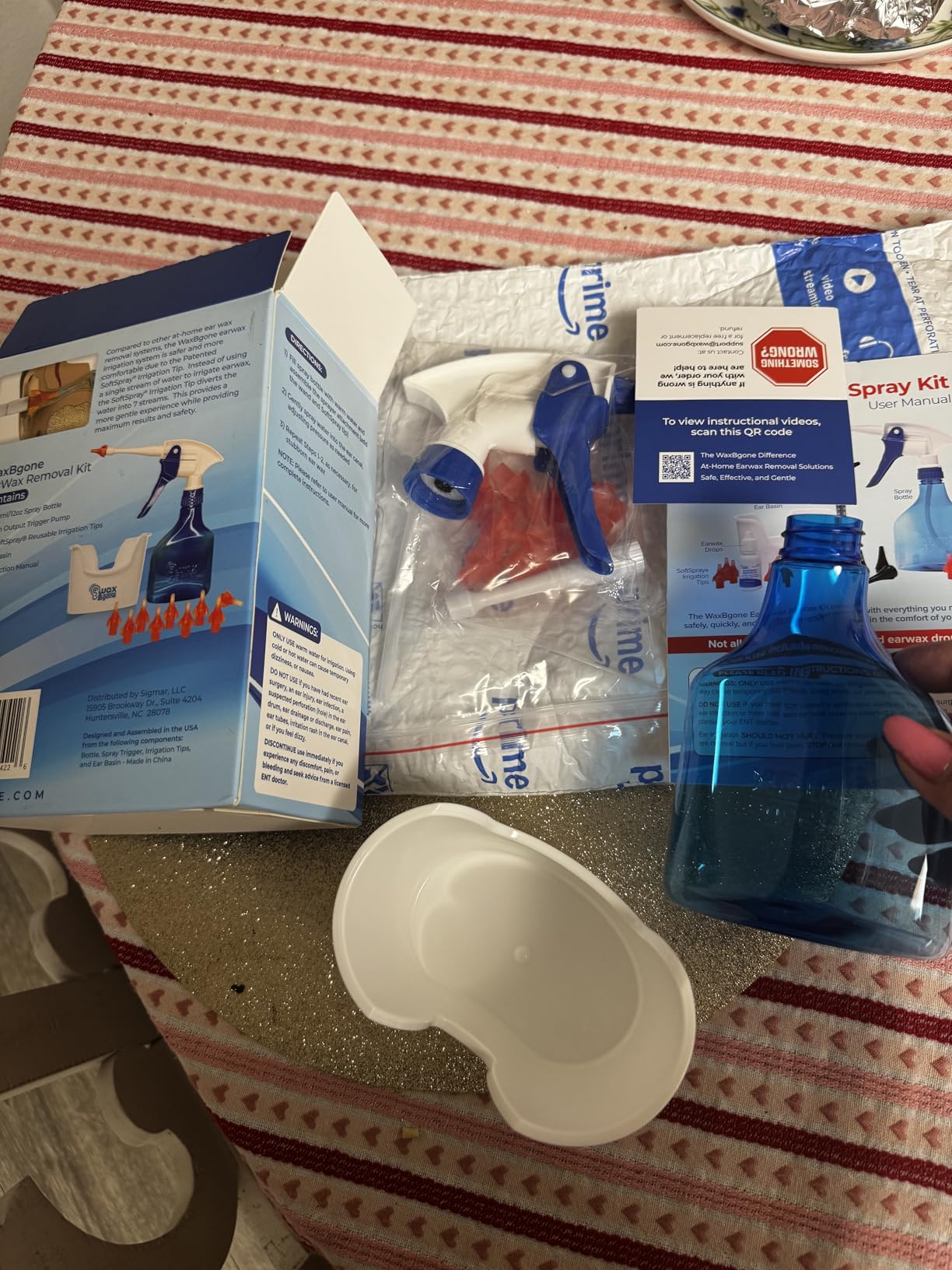 WaxBGone Ear Wax Removal Kit with SoftSpray Irrigation Tips, 4X High Output Spray Bottle & Ear Wash Basin - Safe, Fast, Gentle Home Ear Cleaning System for Adults & Kids - Standard Kit customer photo 1