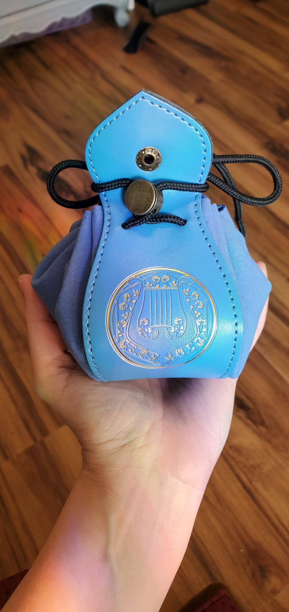 Guilt Free Gaming Genuine Leather RPG Bag | Foil Stamped | Holds 70 Dice | Great for Coins | Timeless Style | Great for DMs and Players customer photo 2