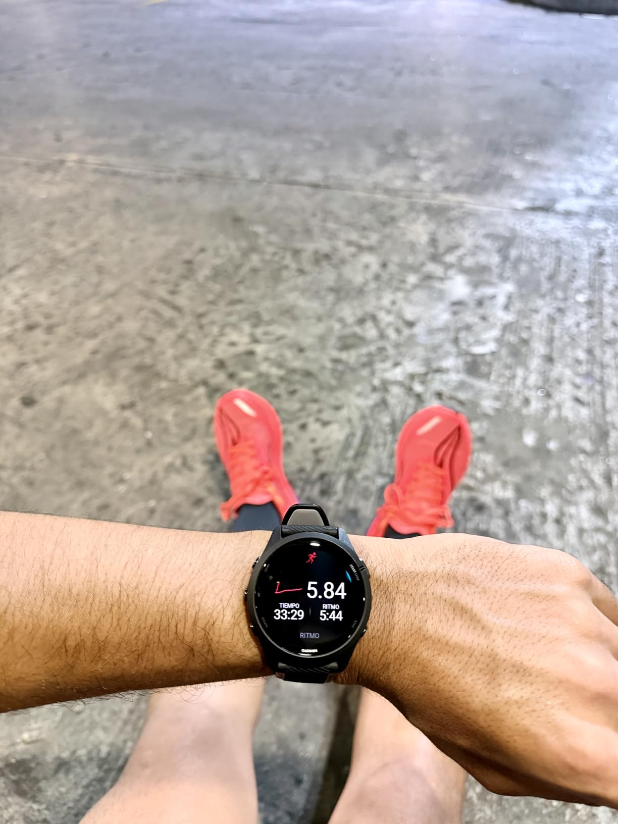 Forerunner 265 Running Smartwatch, Colorful AMOLED Display, Training Metrics and Recovery Insights, Whitestone and Tidal Blue customer photo 2