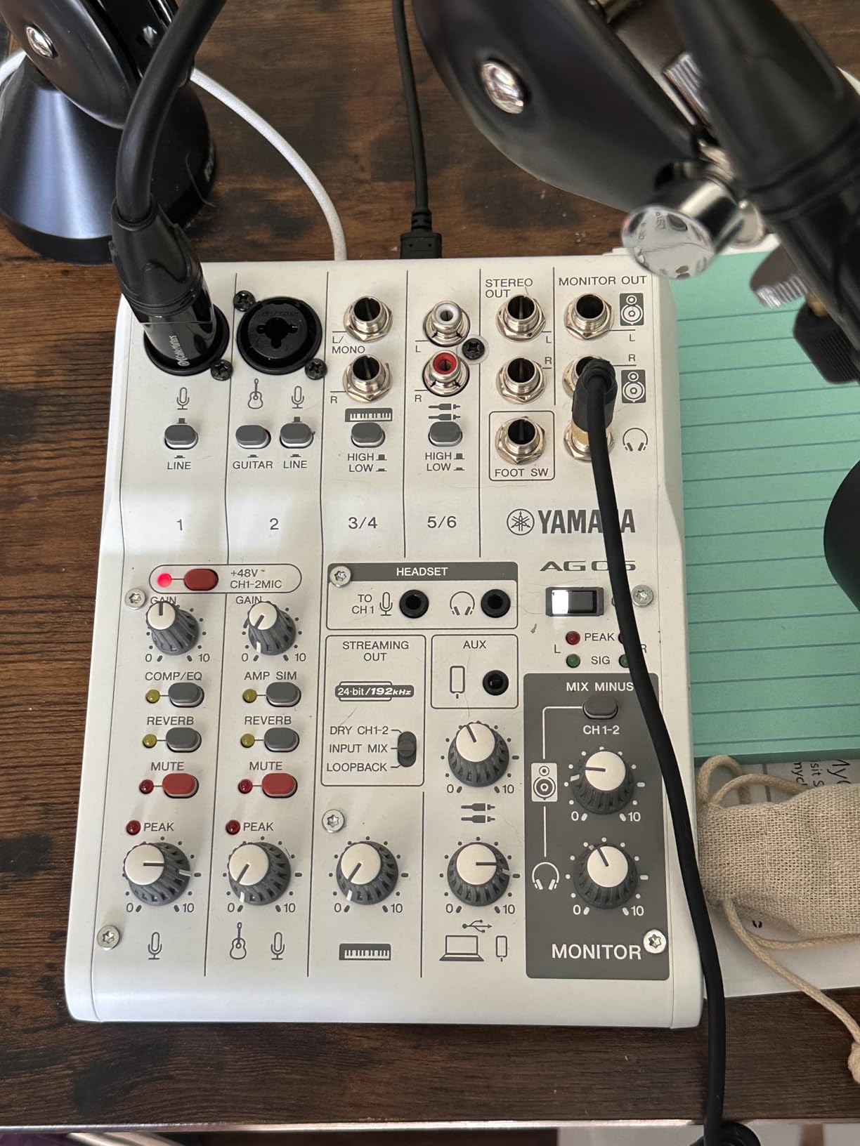 Yamaha AG08 Black 8-Channel Live Streaming Loopback Mixer/USB Interface with Steinberg Software Suite customer photo 2