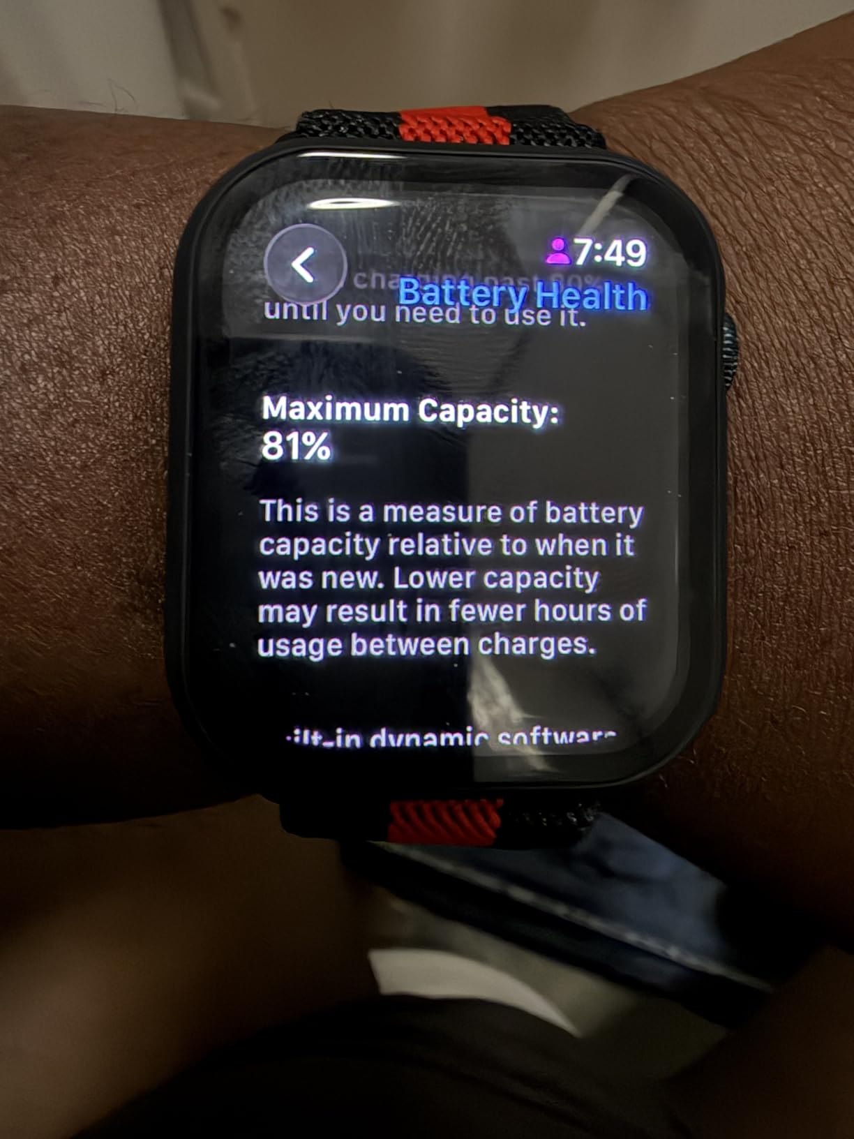 Apple Watch Series 8 [GPS, 41mm] - Starlight Aluminum Case with Starlight Sport Band, S/M (Renewed) customer photo 1