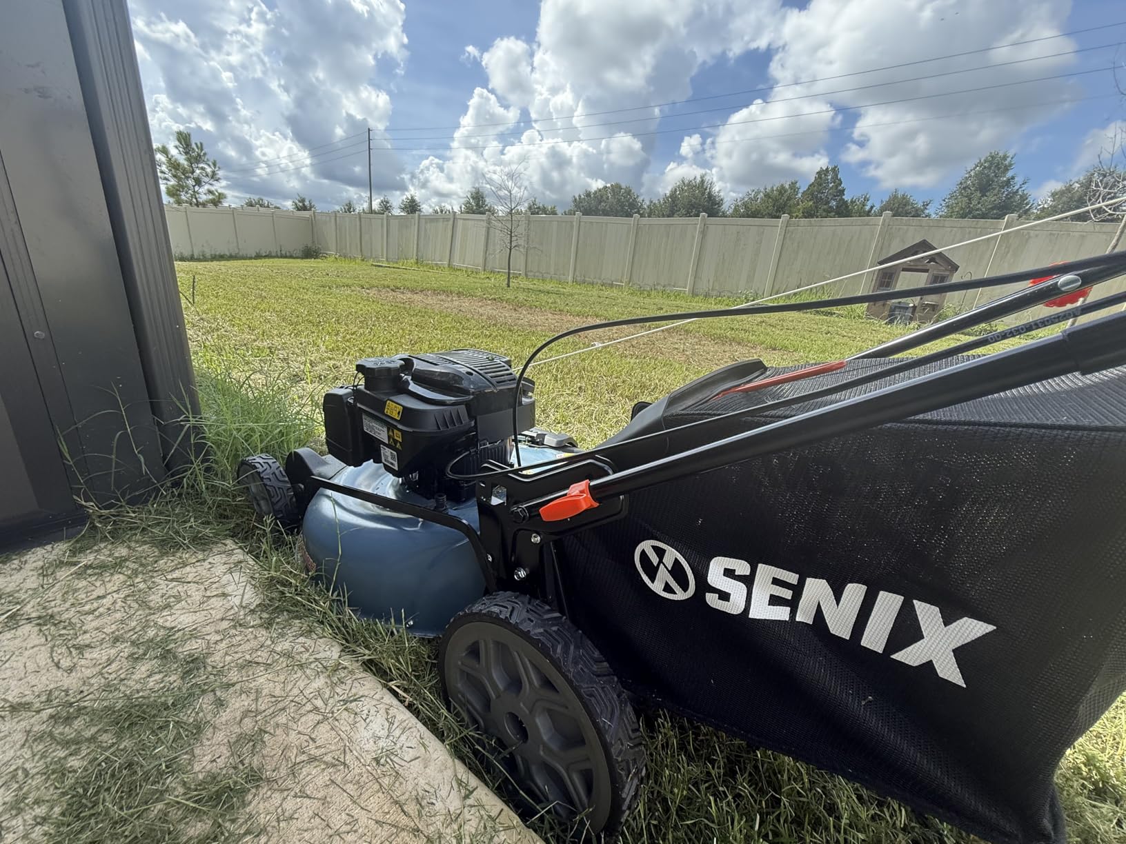 SENIX 163 cc 22-Inch Self Propelled Gas Lawn Mower with 4-Cycle B&S Engine, 3-in-1 Rear Wheel Drive Variable Speed Lawnmower, 6-Position Height Adjustment customer photo 2