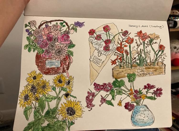 Beechmore Books A4 Mixed Media Sketchbook - 8.5x11 Hardcover Lay-Flat Art Journal, 160 GSM / 98 lb Professional Ivory Paper, 156 Perforated Pages, Gift Box, Ink, Drawing and Light Watercolor customer photo 2