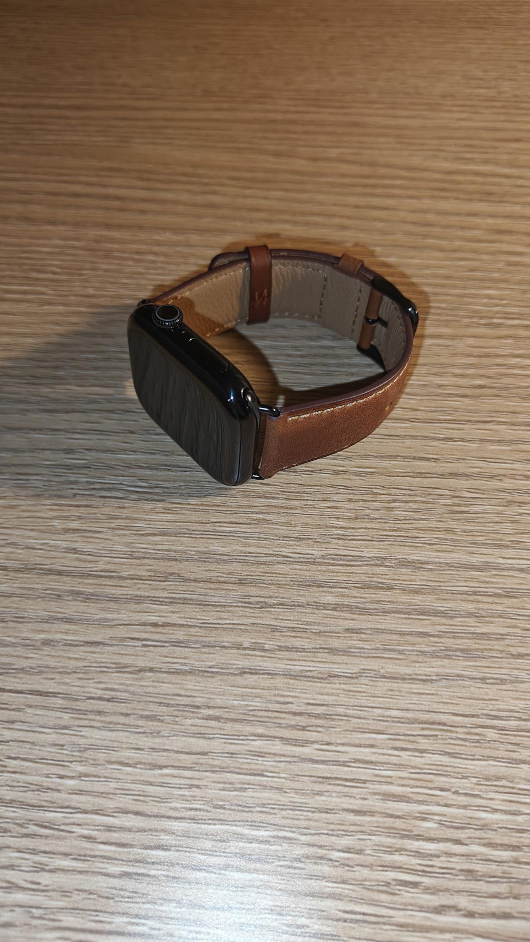 SUNFWR Leather Bands Compatible with Apple Watch Band 42mm(Series 3 2 1) 44mm 45mm 46mm 49mm for Men Women, Top Grain Genuine Leather Replacement Strap for iWatch Ultra 3 2 1, SE3 2 1, Series 11 10 9 8 7 6 5 4 3 2 1 customer photo 2