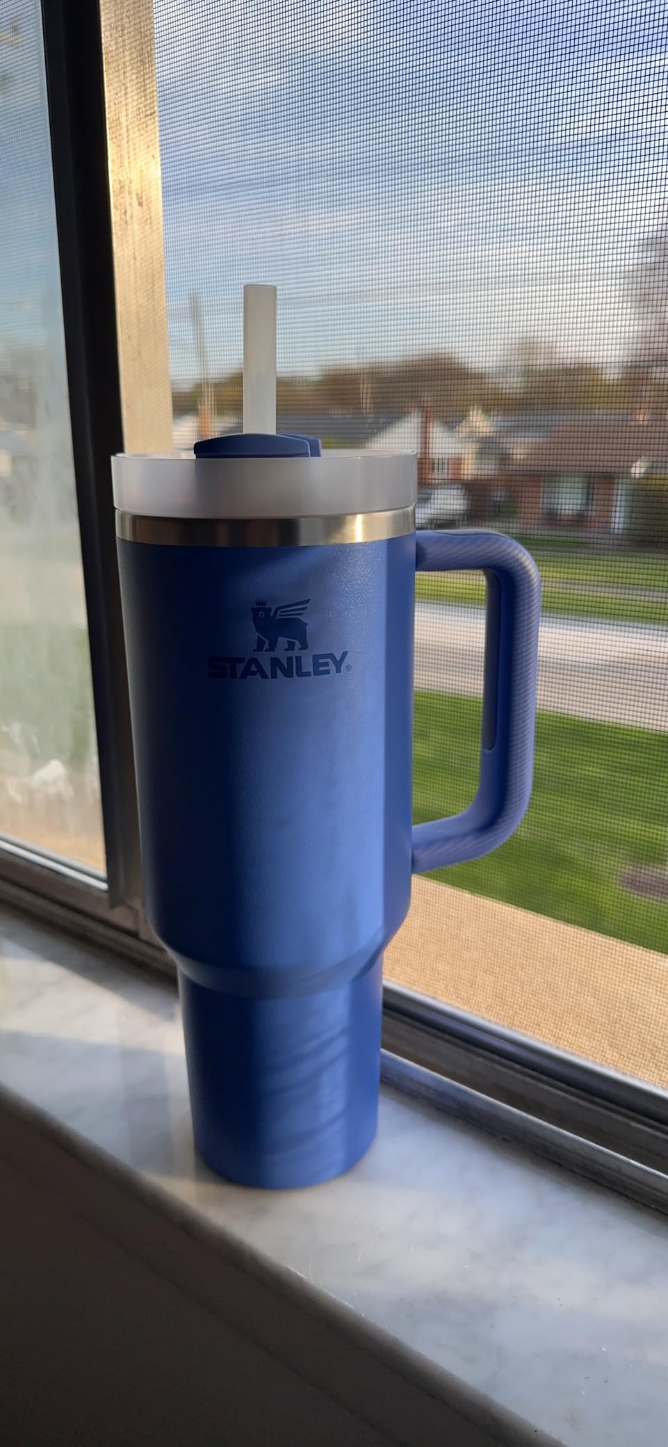 STANLEY Quencher H2.0 Tumbler with Straw 40 oz | Flowstate 3-Position Lid | Cup Holder Compatible for Travel | Insulated Stainless Steel Cup | BPA-Free | Iris customer photo 1