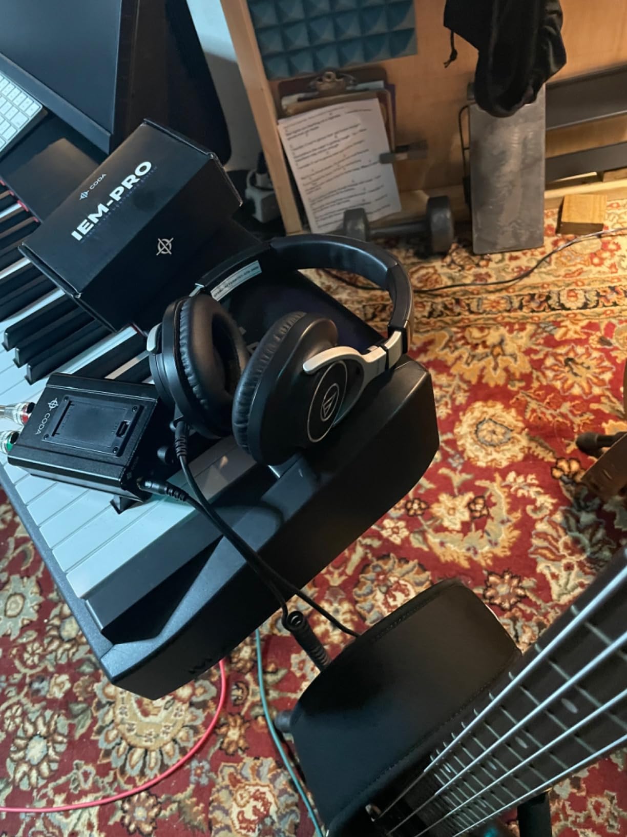 Coda Ultra-Compact Personal in Ear Monitor Amplifier - Double Channel Headphone Amplifier System with XLR & TRS Input - Portable IEM Amp with Mono & Stereo Mix Panning - Sturdy Housing with Belt Clip customer photo 2