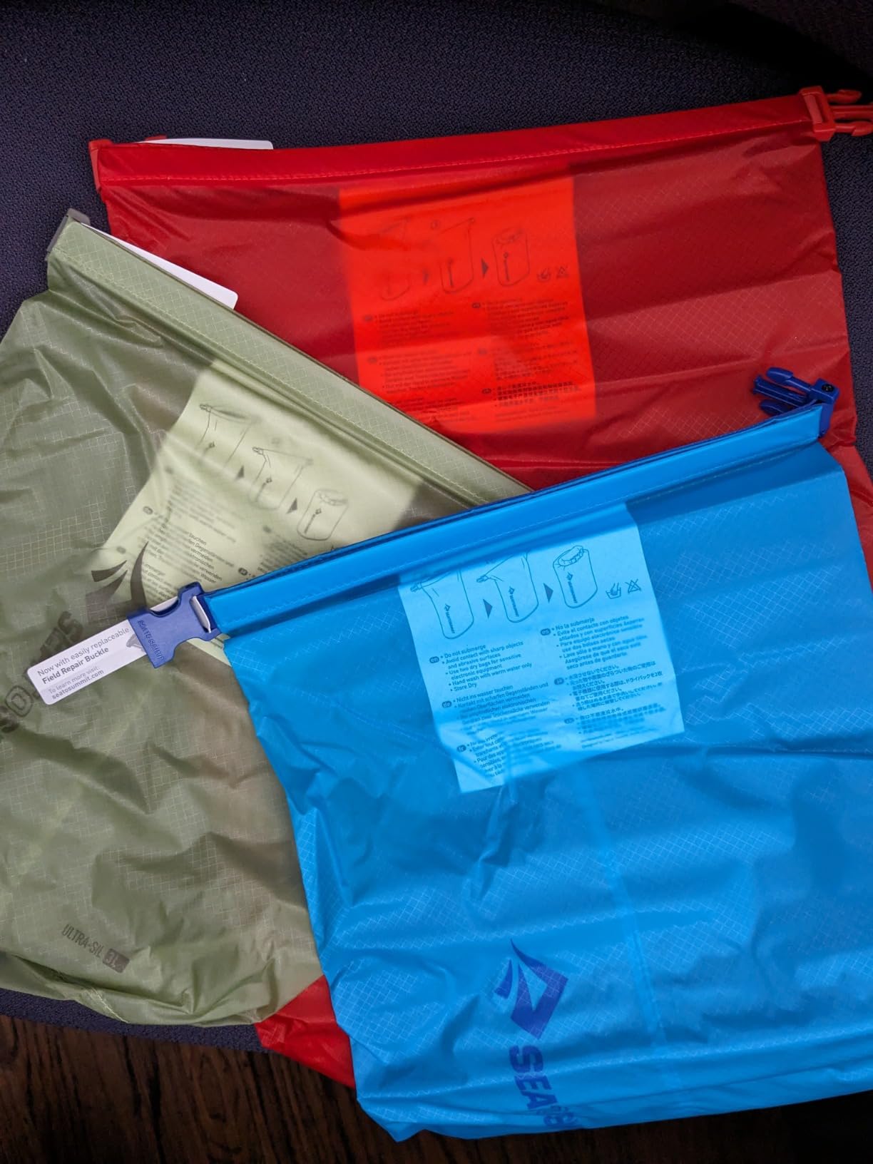 Sea to Summit Ultra-Sil Dry Bag Set, Ultralight Waterproof Stuff Sack (3L, 5L, and 8L) customer photo 1