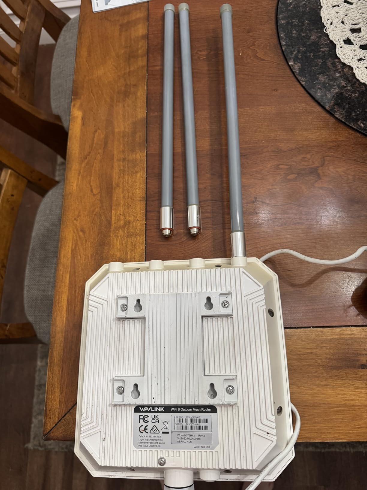 WAVLINK AX1800 Outdoor WiFi 6 Extender, Long-Range Outdoor Access Point with Engineered Antennas, PoE, IP67 Weatherproof for Yard, Farm, RV & Garage customer photo 1
