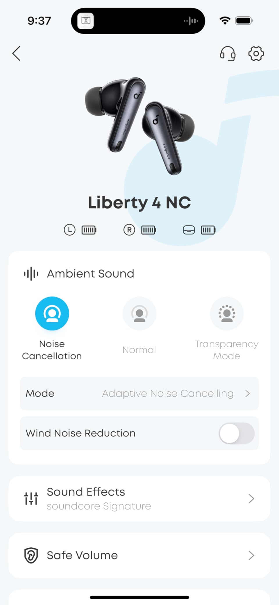 by Anker Liberty 4 NC Wireless Earbuds, 98.5% Noise Reduction, Adaptive Noise Cancelling to Ears and Environment, Hi-Res Sound, 50H Battery, Wireless Charging, Bluetooth 5.3 customer photo 1