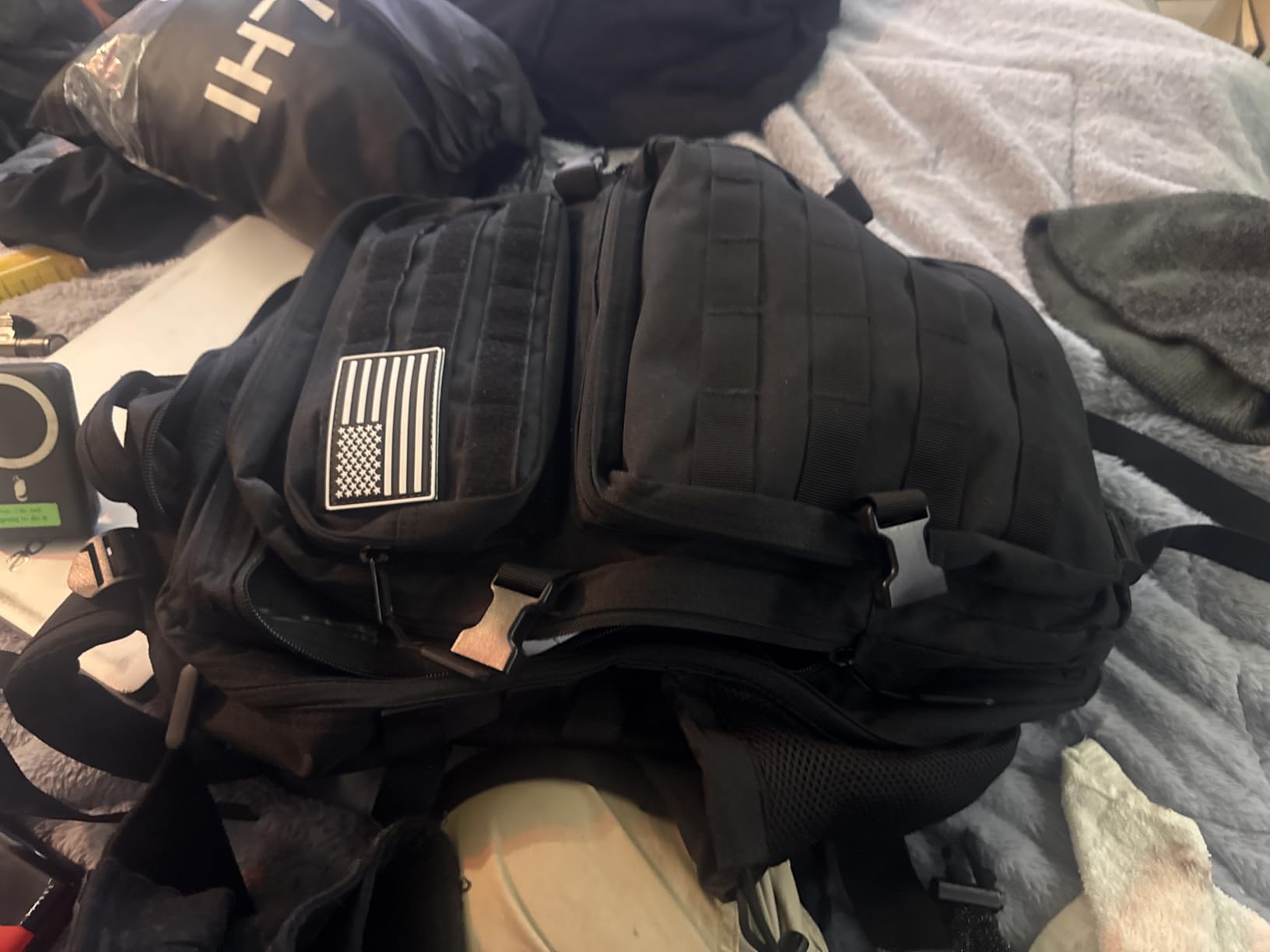 LHI Military Tactical Backpack for Men and Women 45L Army 3 Days Assault Pack Bag Large Rucksack with Molle System - Black customer photo 1