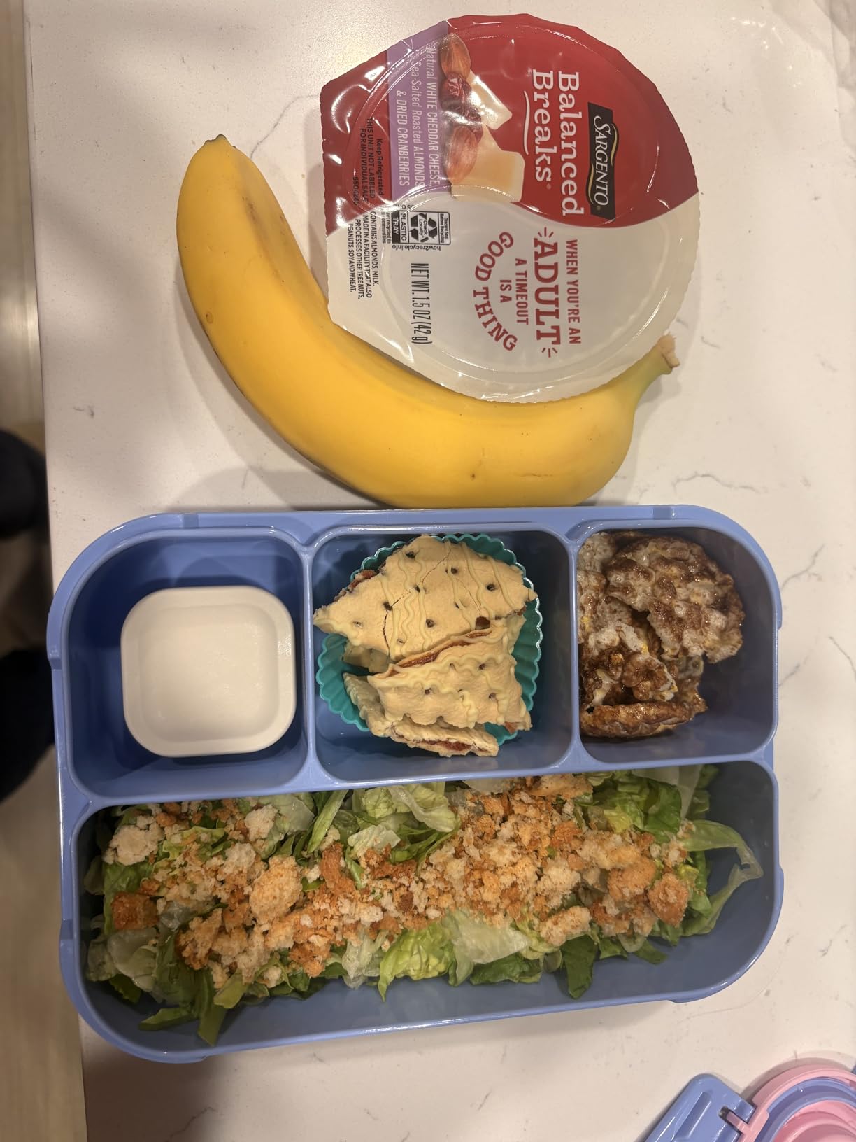 Bento Box Adult Lunch Box, Containers for Adults Men Women with 4 Compartments, Lunchable Food Container with Utensils, Sauce Jar, Muffin Liners, 40 Oz/5 Cup, Microwave & Dishwasher Safe, Brown customer photo 2