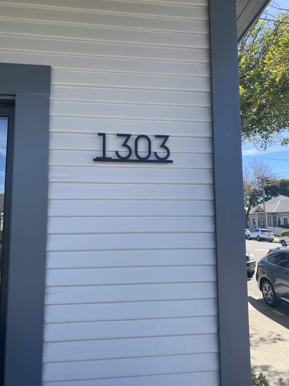 Modern House Numbers for Outside Personalized, Custom Metal Address Siqns for Houses, 5-9 Inch Large Number Address Plaque with Floating Screw Kit, 911 Visibility Address Numbers for House customer photo 1