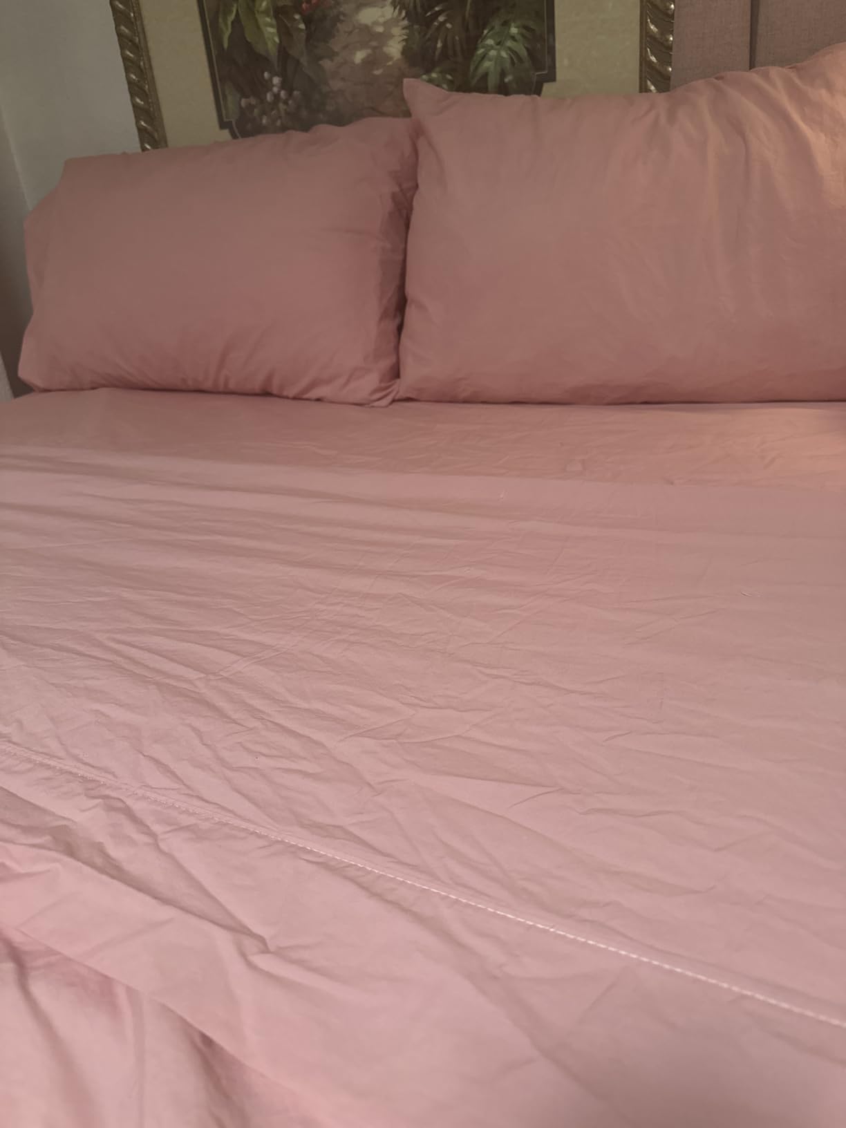 100% Cotton Sheets - Queen Size Percale Bedding, Cooling & Breathable Floral Design, Durable with a Crisp, Soft & Comfortable Feel, 16
