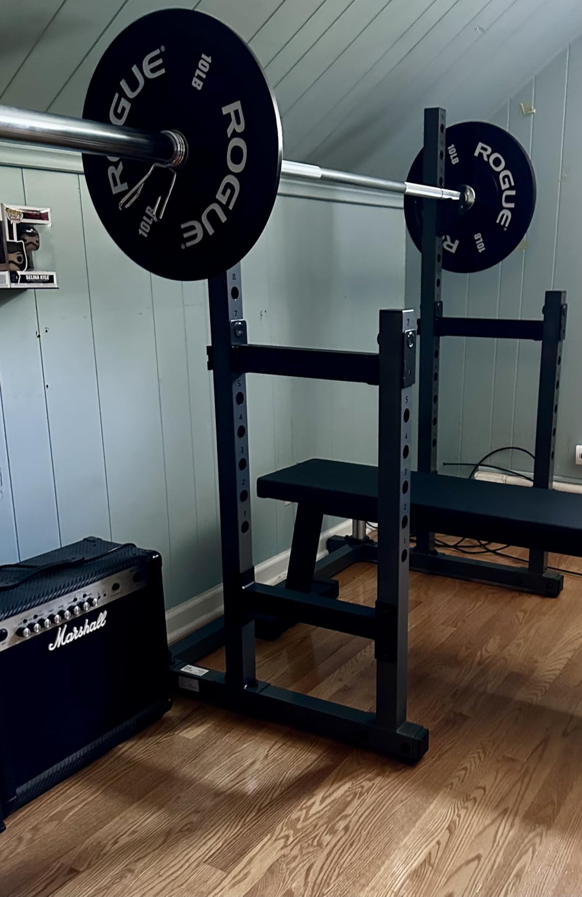 Adjustable Power Rack, Multifunction Squat Rack Heavy-Duty Stand, Weight Rack Stand with Spotters, Push Up Portable Strength Training Dumbbell Rack for Home Gym Equipment, Max Load 1800 LBS customer photo 1