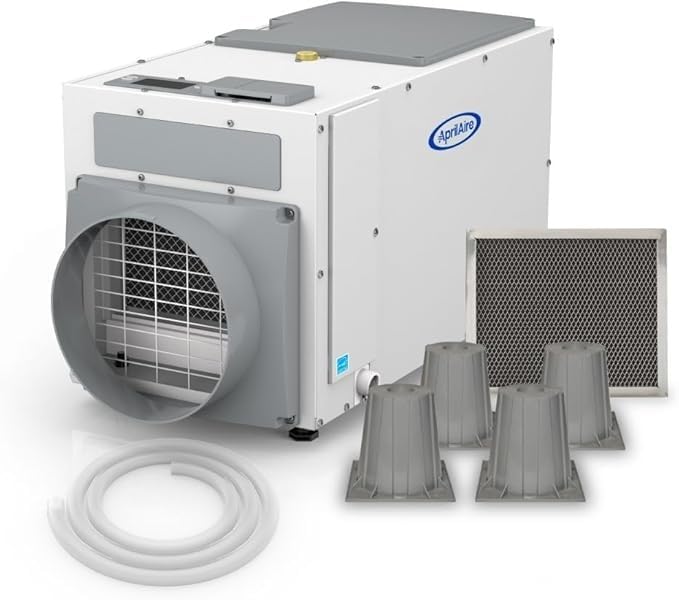 AprilAire E100 Pro Dehumidifier Bundle - 100 Pint Whole House Dehumidifier - Full Complete Kit - Crawl Spaces, Basements, Whole Homes, Commercial up to 5,500 sq. ft - 5 Year Warranty Included customer photo 1